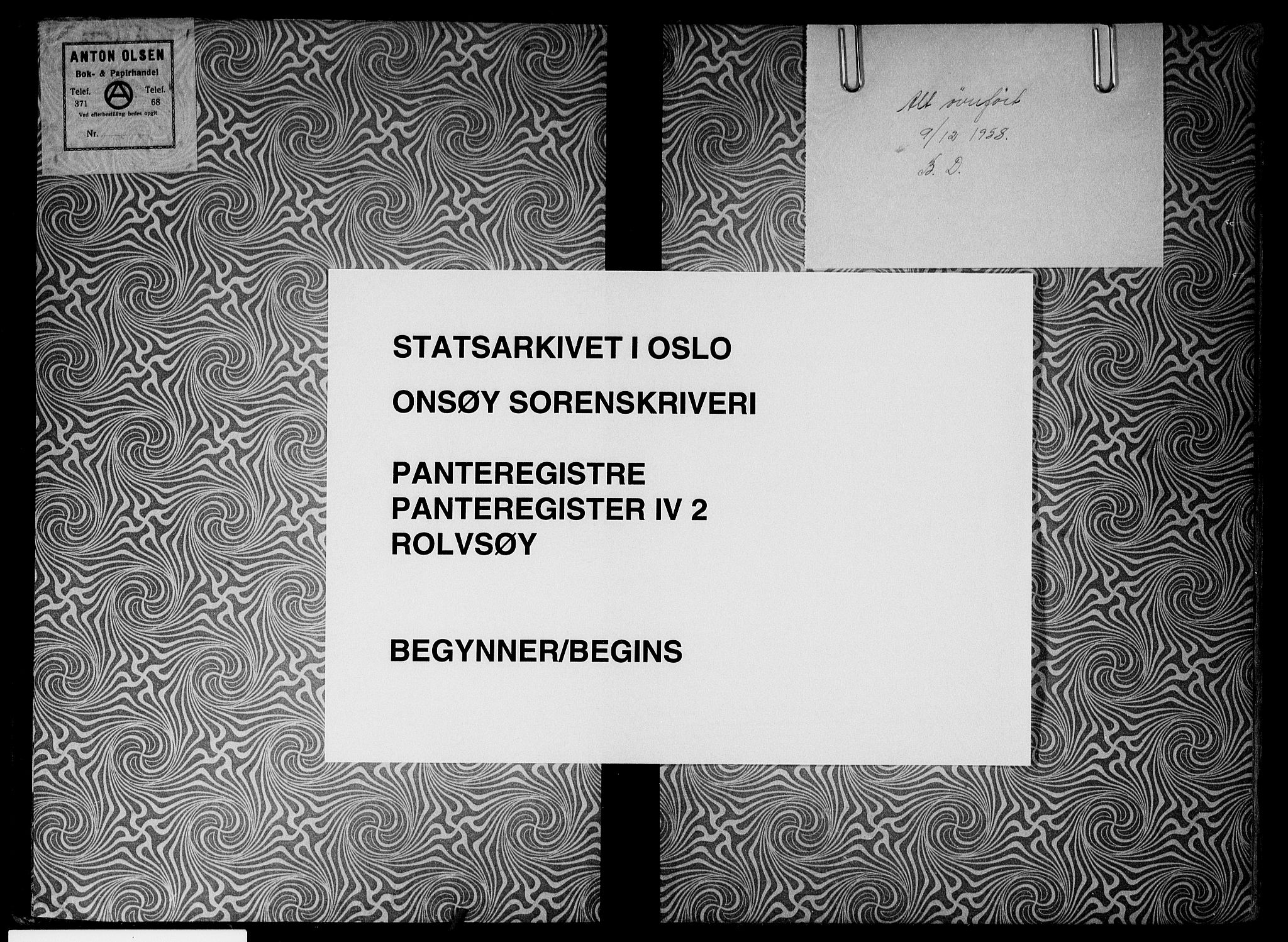 Onsøy sorenskriveri, SAO/A-10474/G/Gb/Gbd/L0002: Panteregister nr. IV 2, 1905