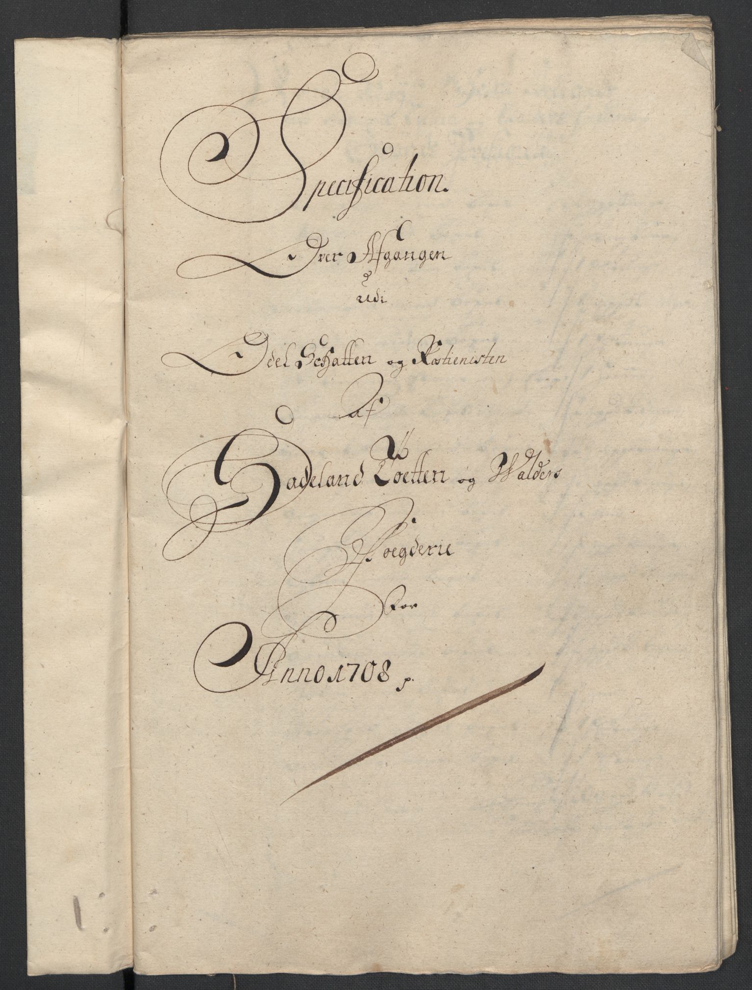 Rentekammeret inntil 1814, Reviderte regnskaper, Fogderegnskap, RA/EA-4092/R18/L1305: Fogderegnskap Hadeland, Toten og Valdres, 1707-1708, s. 473