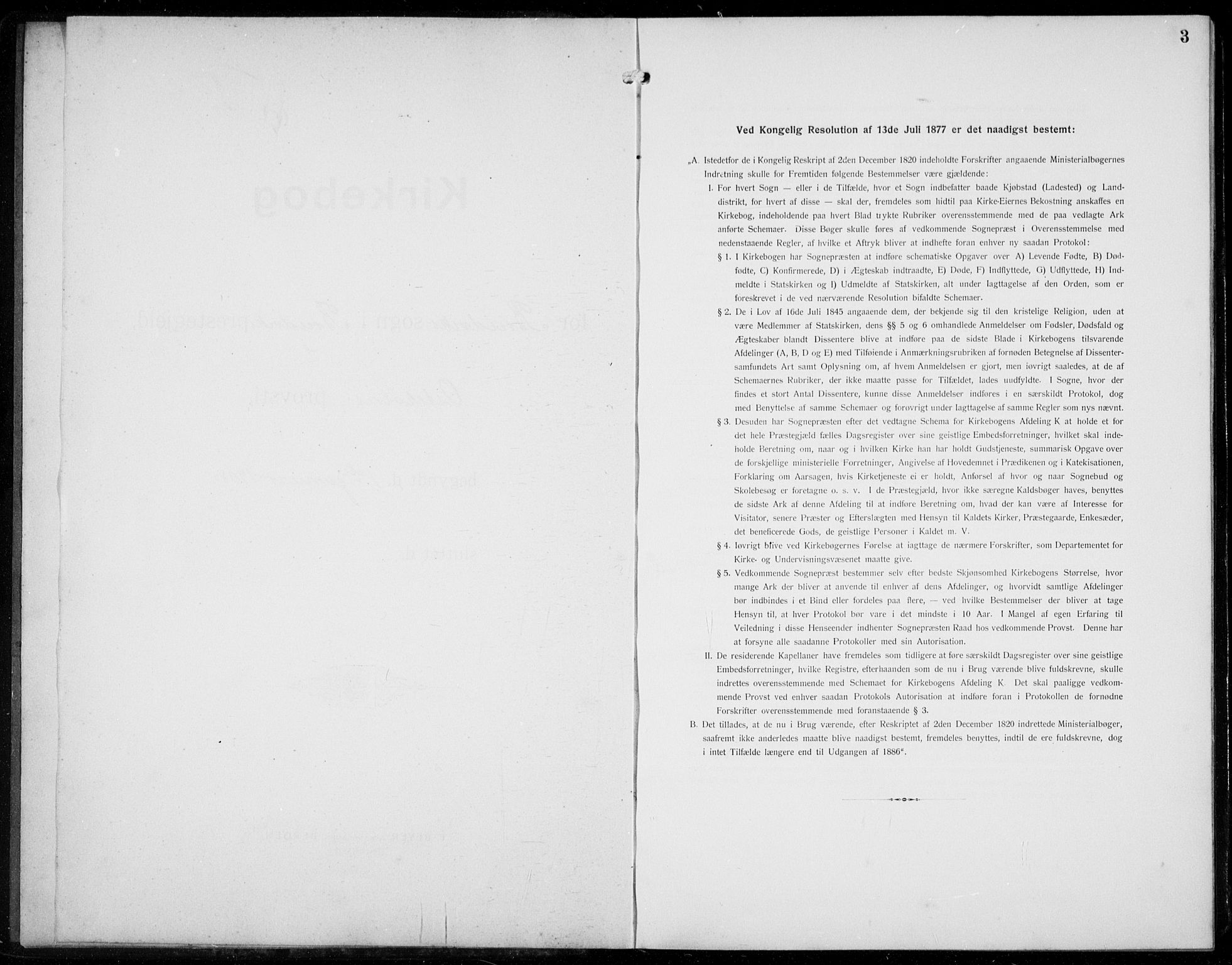 Bruvik Sokneprestembete, SAB/A-74701/H/Hab: Klokkerbok nr. A  4, 1908-1937, s. 3