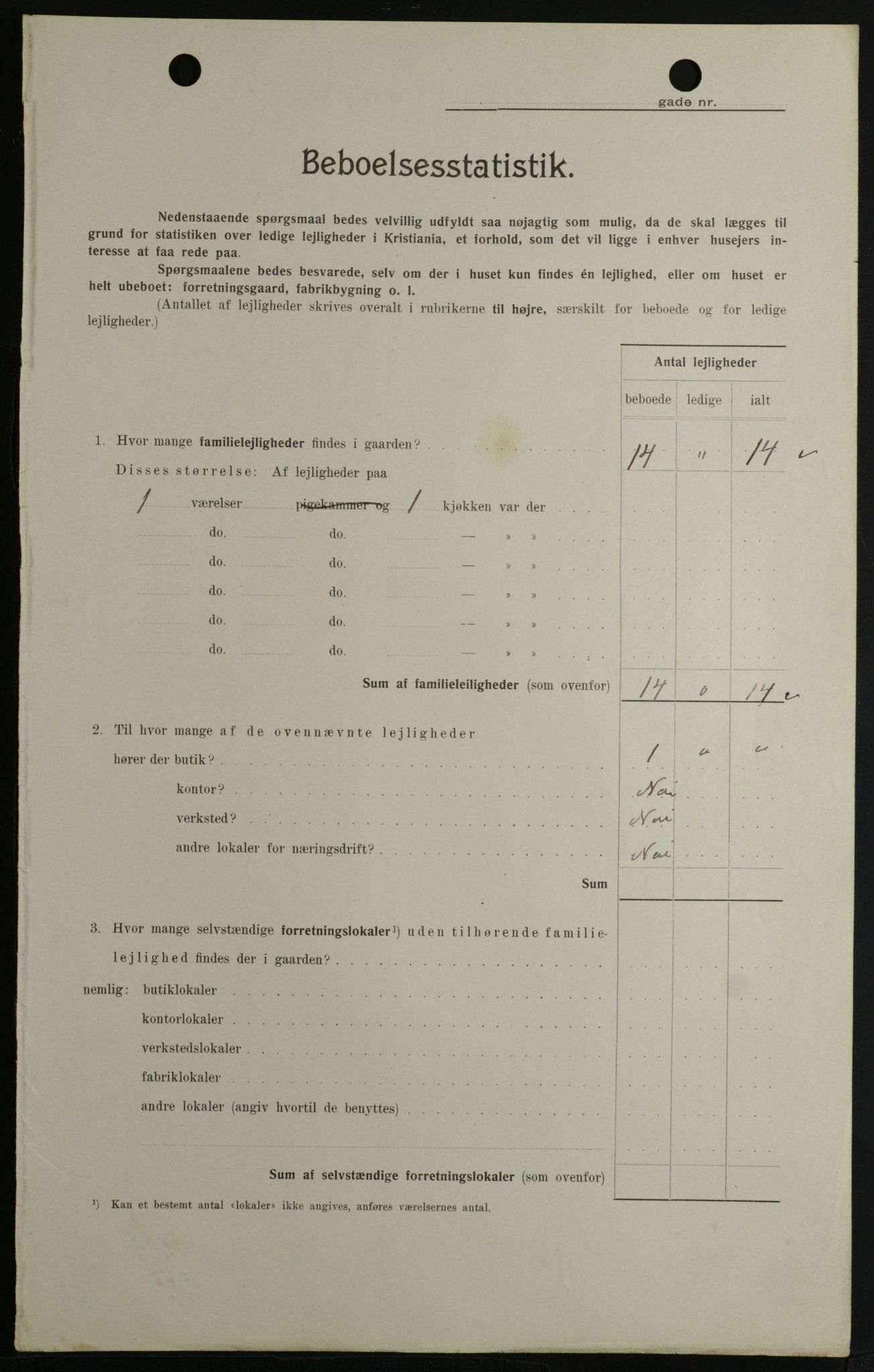 OBA, Kommunal folketelling 1.2.1908 for Kristiania kjøpstad, 1908, s. 58082