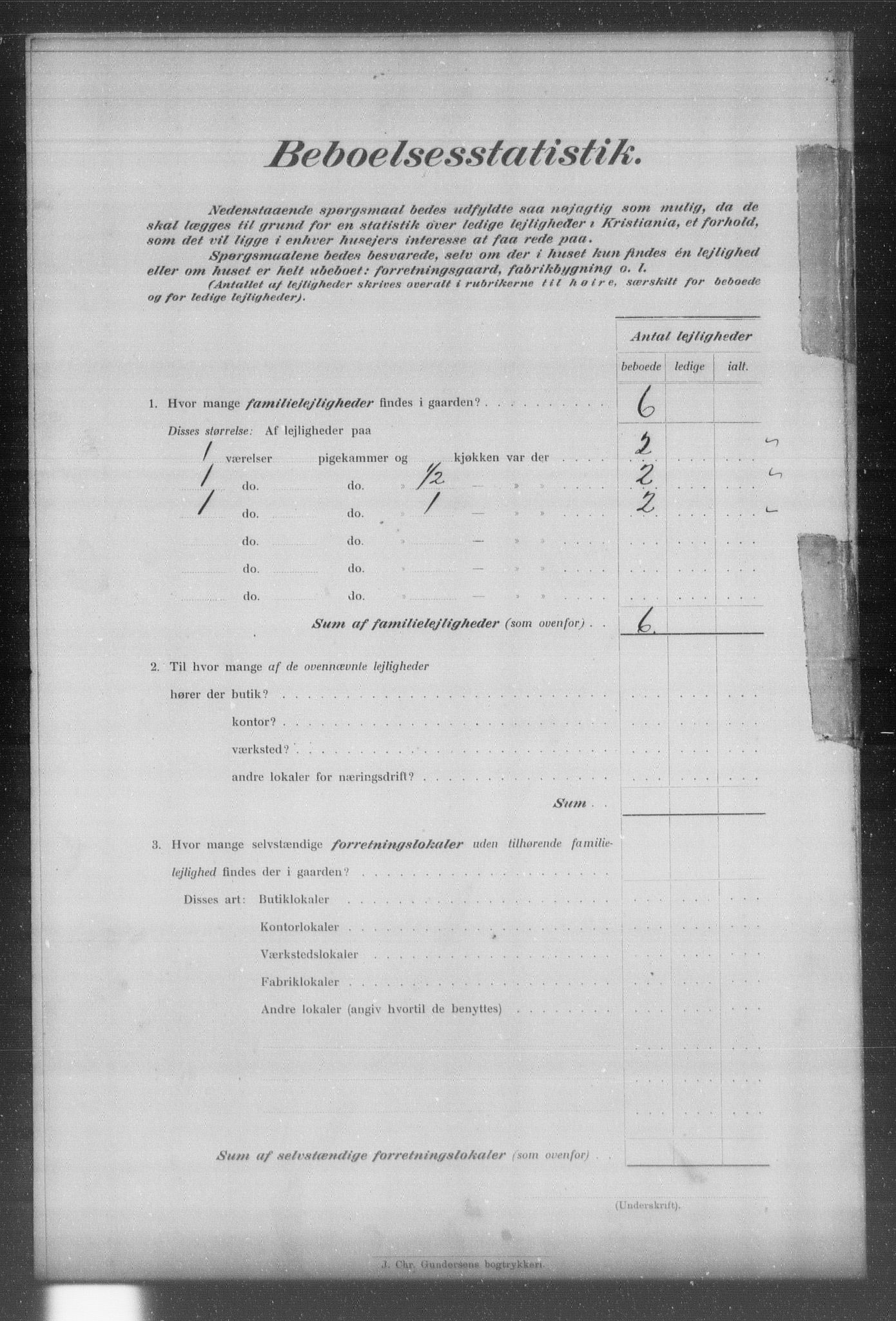 OBA, Kommunal folketelling 31.12.1903 for Kristiania kjøpstad, 1903, s. 23855