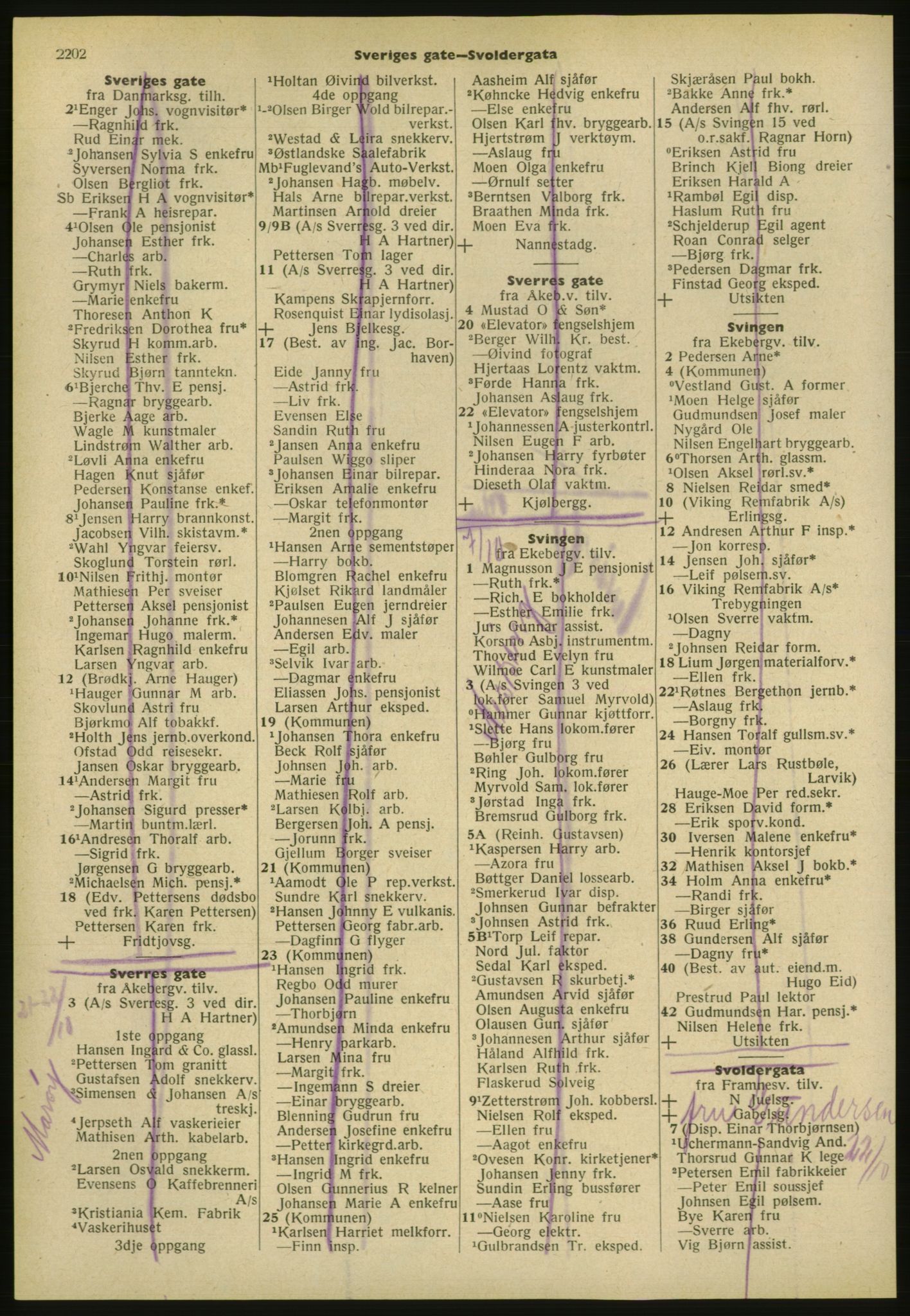 Kristiania/Oslo adressebok, PUBL/-, 1952, s. 2202