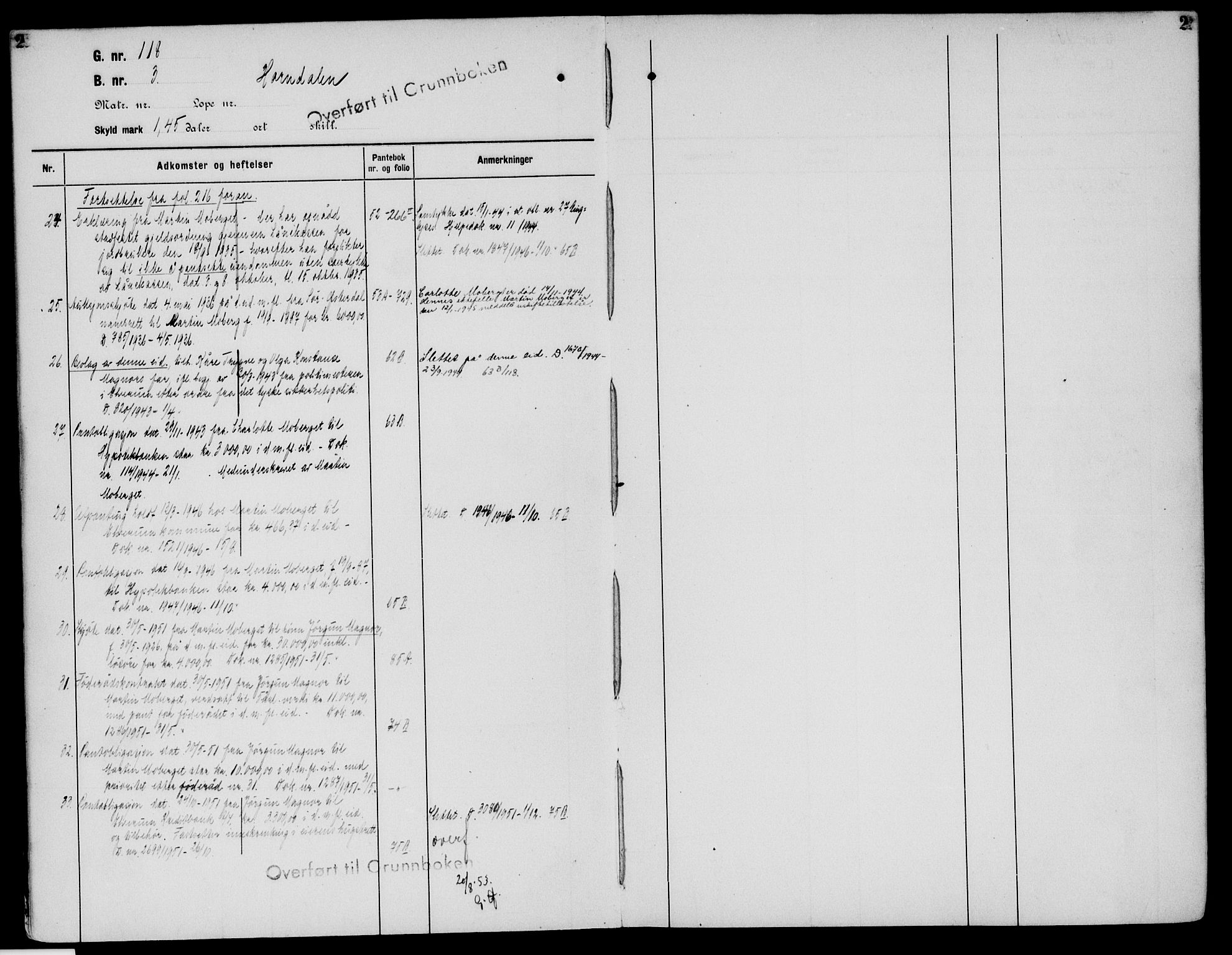 Sør-Østerdal sorenskriveri, AV/SAH-TING-018/H/Ha/Haa/L0031: Panteregister nr. 13, 1922-1954, s. 2