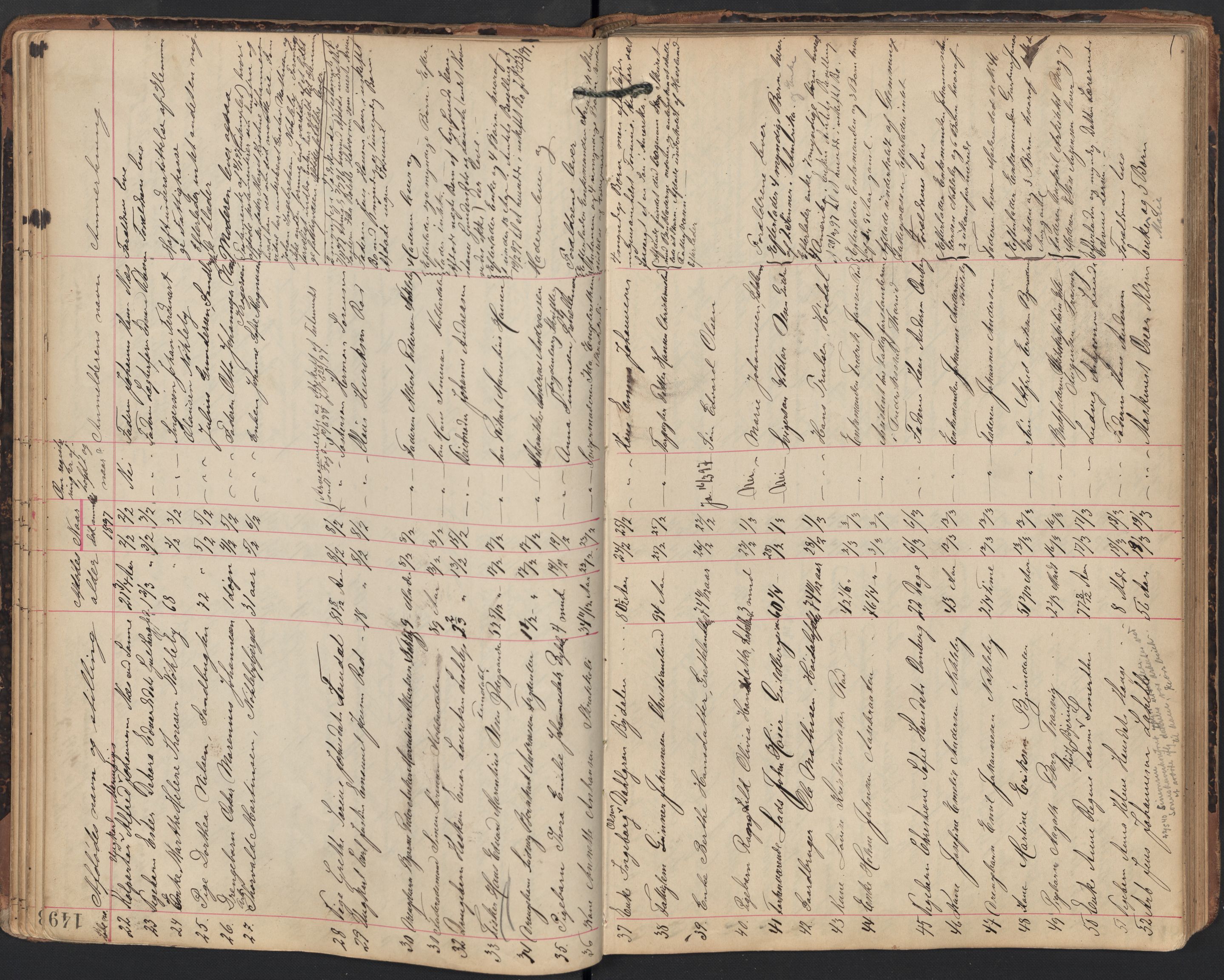 Glemmen lensmannskontor, AV/SAO-A-10123/H/Ha/Hab/L0004: Registreringsprotokoller, 1891-1899