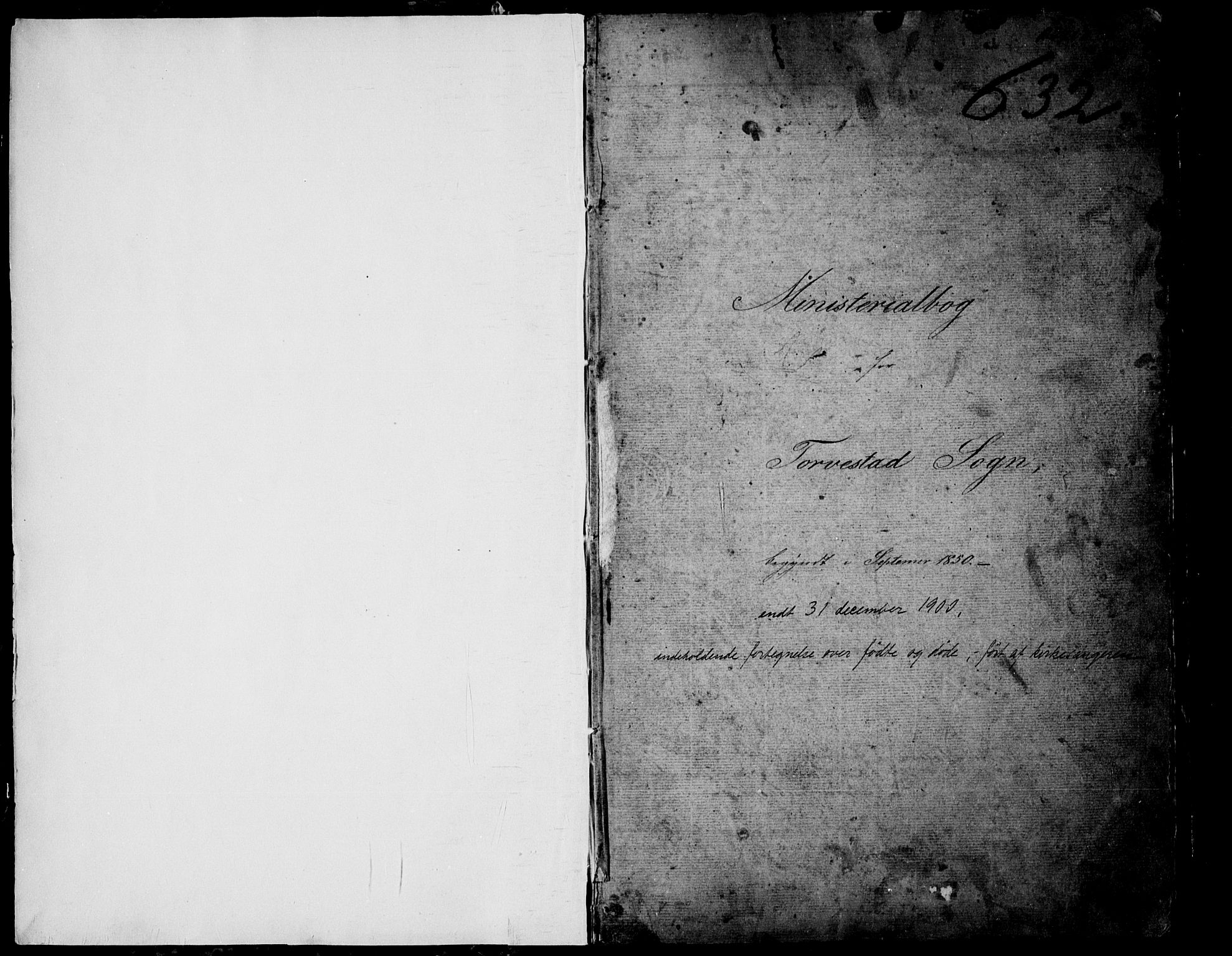 Torvastad sokneprestkontor, SAST/A -101857/H/Ha/Hab/L0003: Klokkerbok nr. B 3, 1850-1900, s. 1