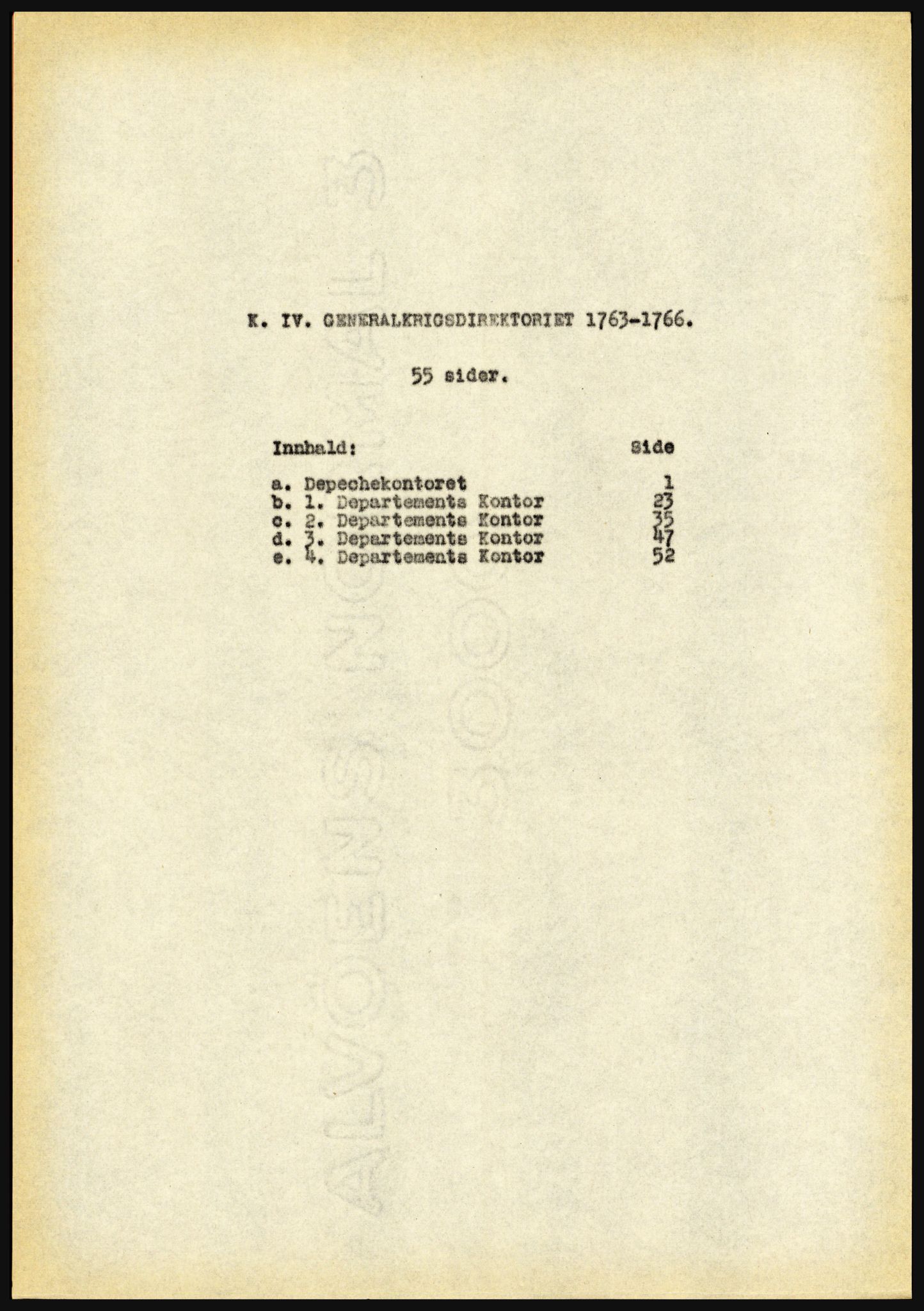 Riksarkivet, Seksjon for eldre arkiv og spesialsamlinger, AV/RA-EA-6797/H/Ha, 1953