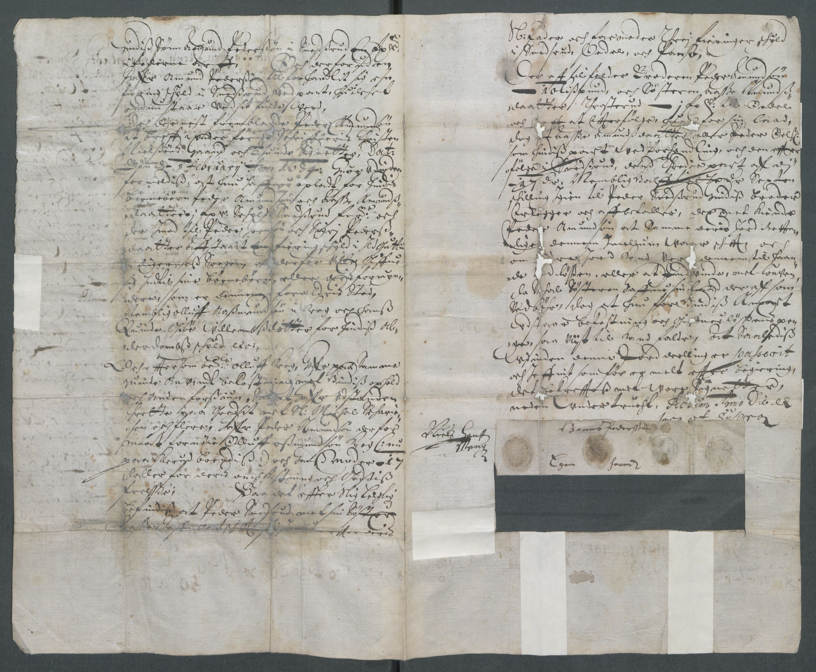 Riksarkivets diplomsamling, AV/RA-EA-5965/F02/L0166: Dokumenter, 1654-1656, s. 45