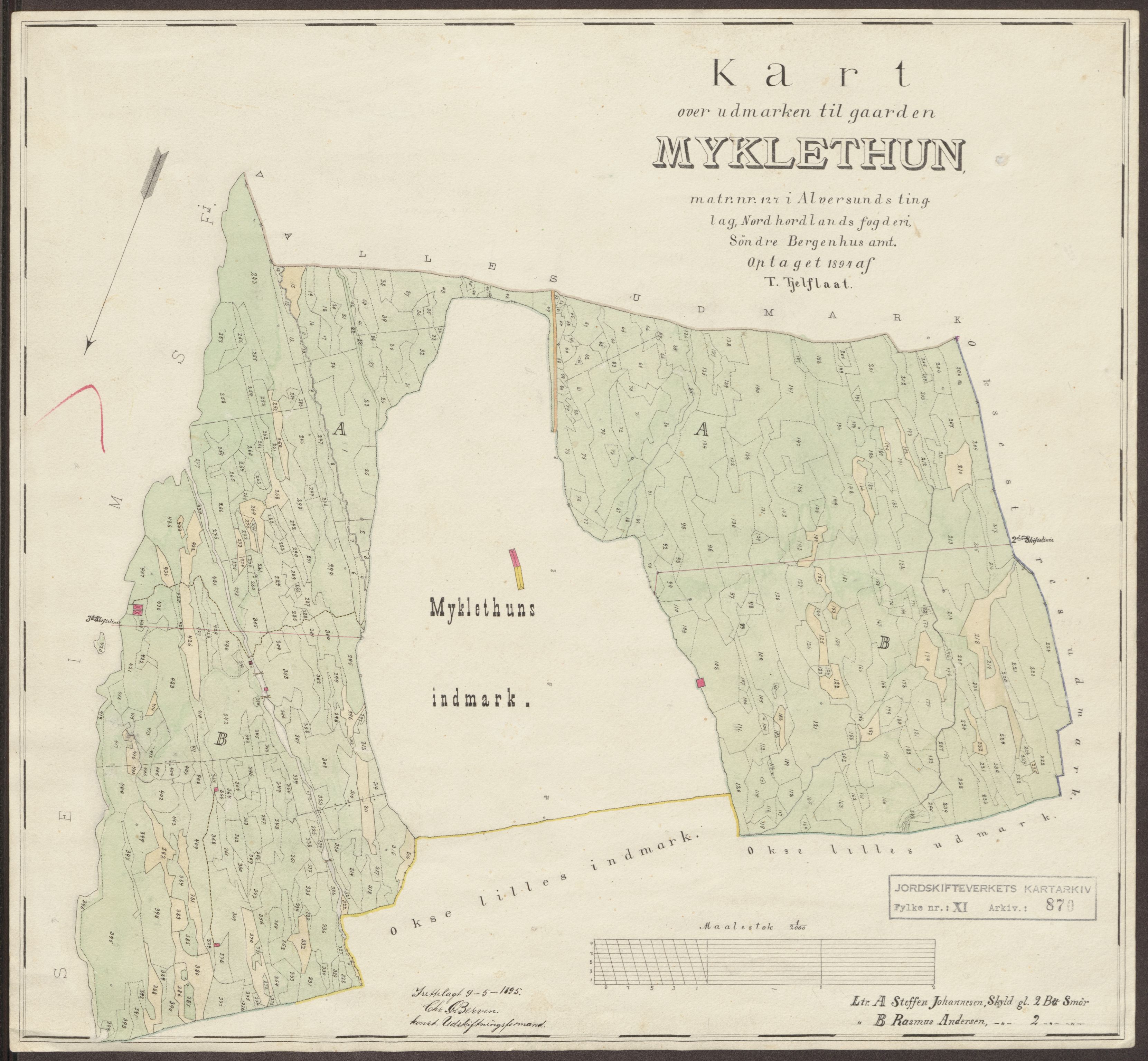 Jordskifteverkets kartarkiv, RA/S-3929/T, 1859-1988, s. 1003