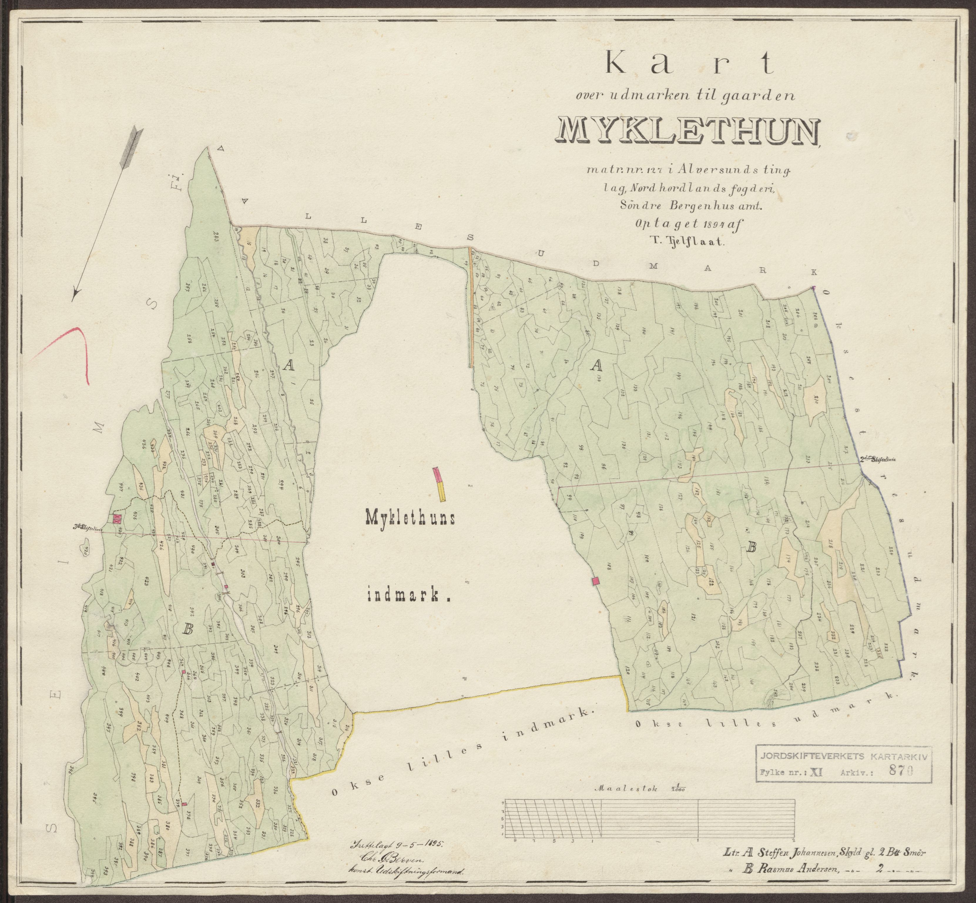 Jordskifteverkets kartarkiv, AV/RA-S-3929/T, 1859-1988, s. 1003