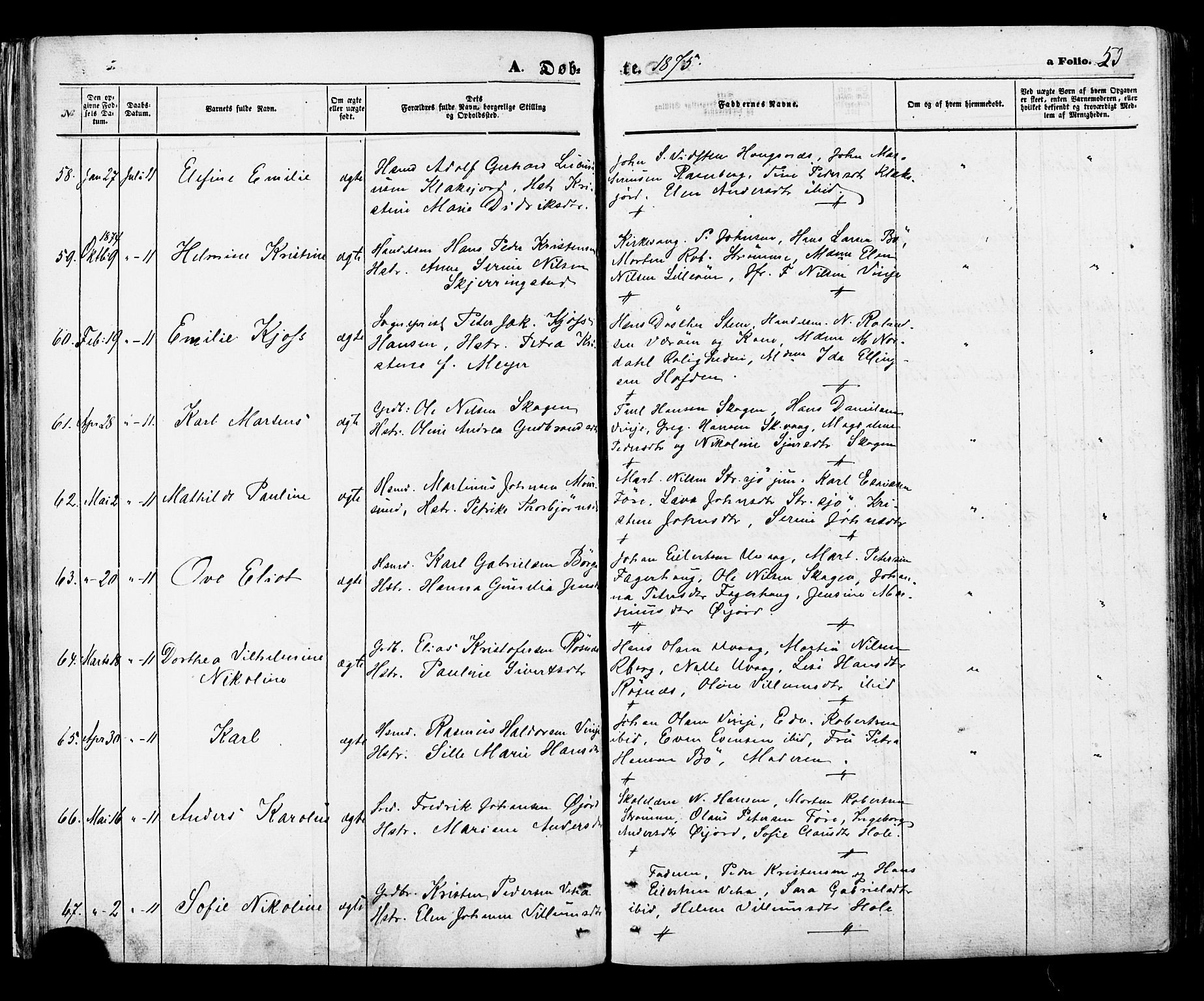Ministerialprotokoller, klokkerbøker og fødselsregistre - Nordland, AV/SAT-A-1459/891/L1301: Ministerialbok nr. 891A06, 1870-1878, s. 53