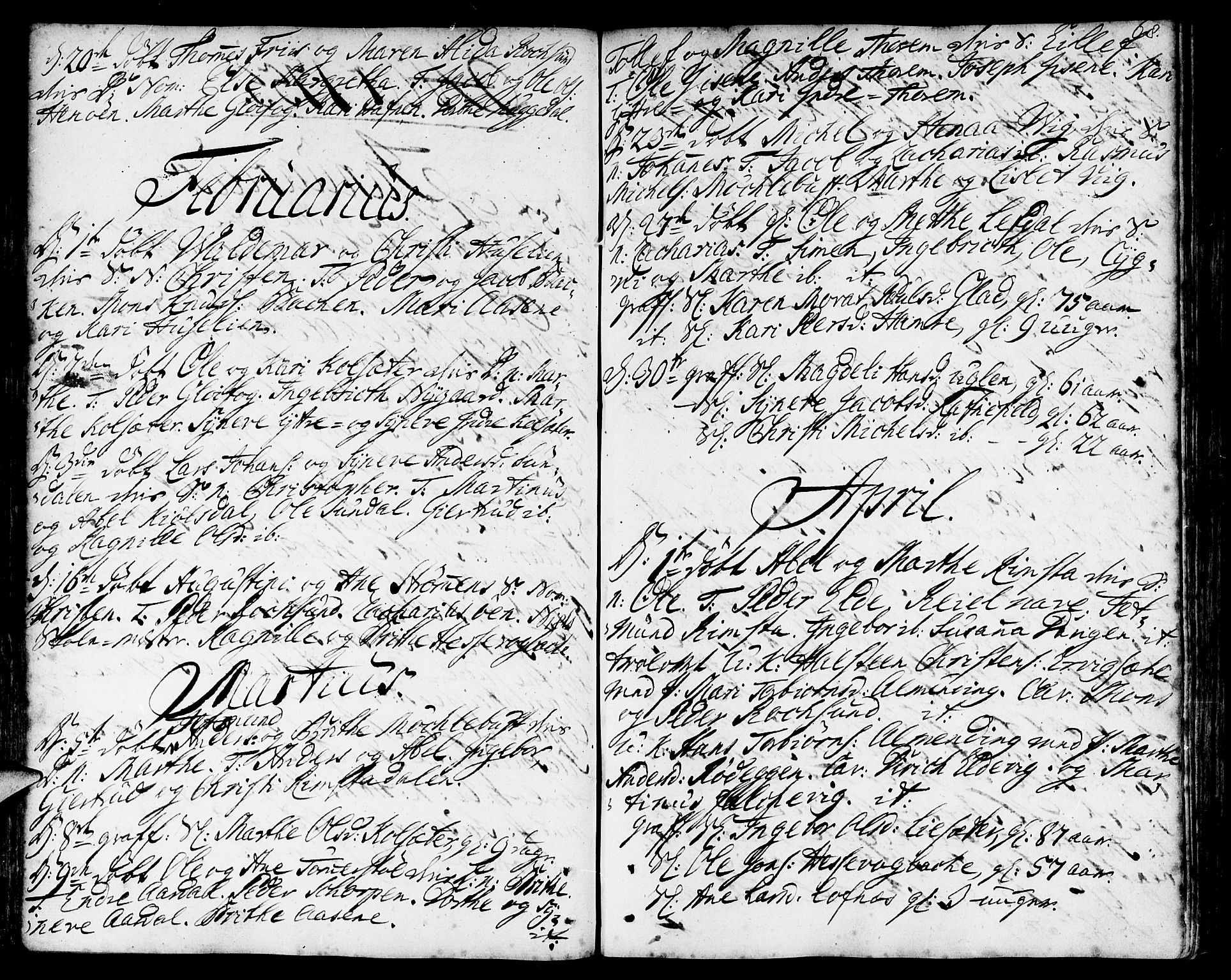 Davik sokneprestembete, AV/SAB-A-79701/H/Haa/Haaa/L0002: Ministerialbok nr. A 2, 1742-1816, s. 68