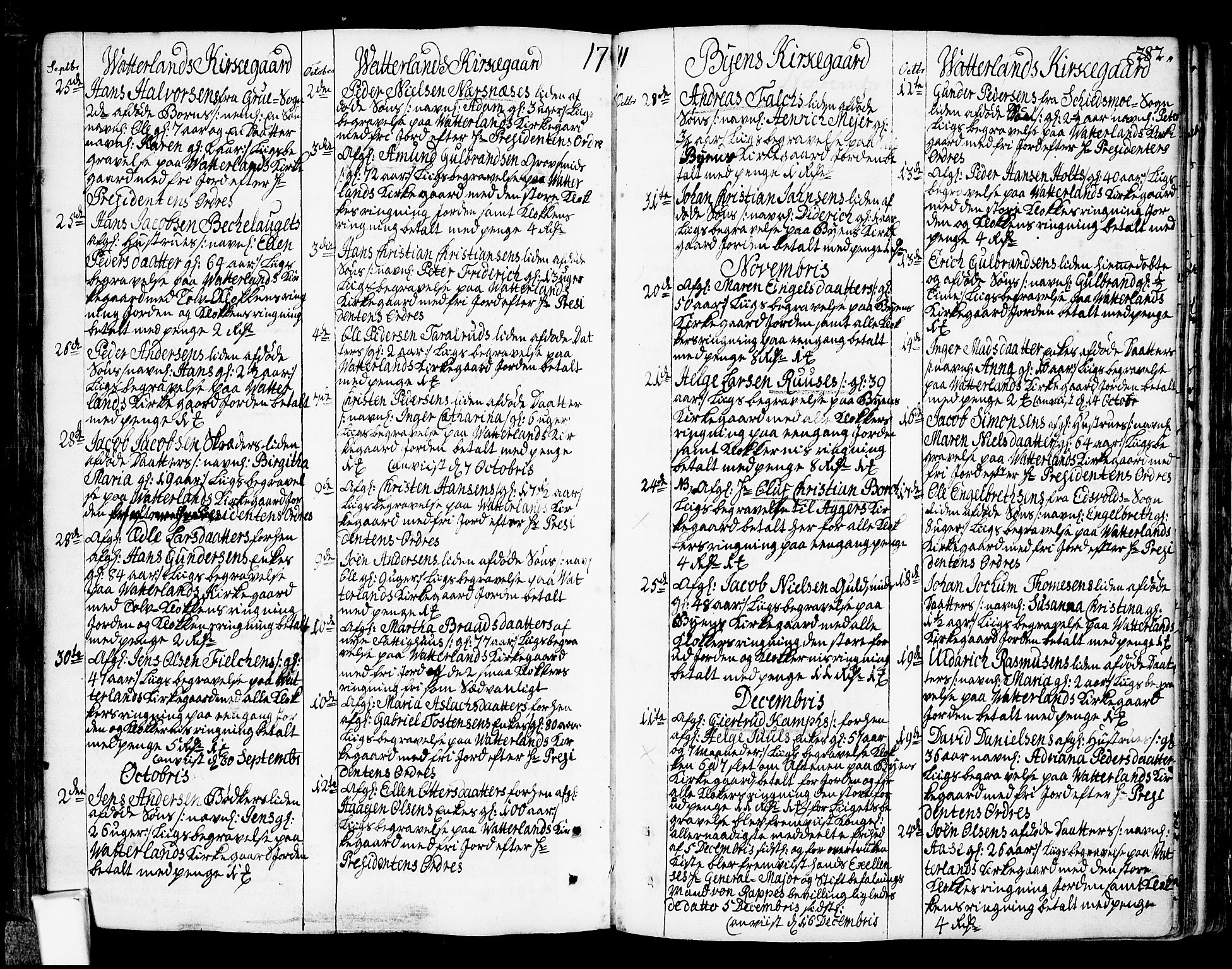 Oslo domkirke Kirkebøker, SAO/A-10752/F/Fa/L0003: Ministerialbok nr. 3, 1731-1743, s. 282