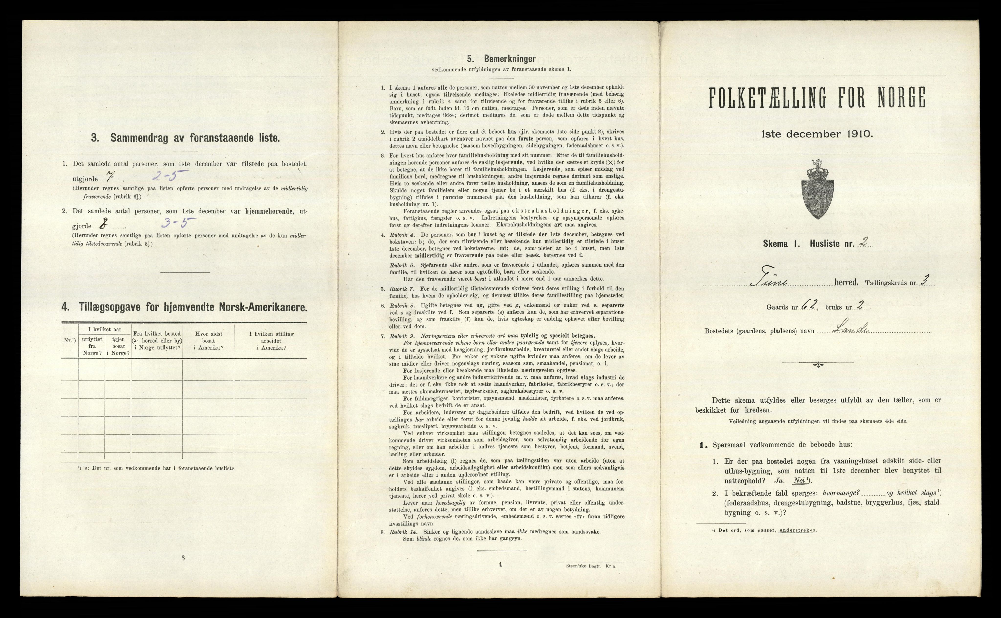 RA, Folketelling 1910 for 0130 Tune herred, 1910, s. 484