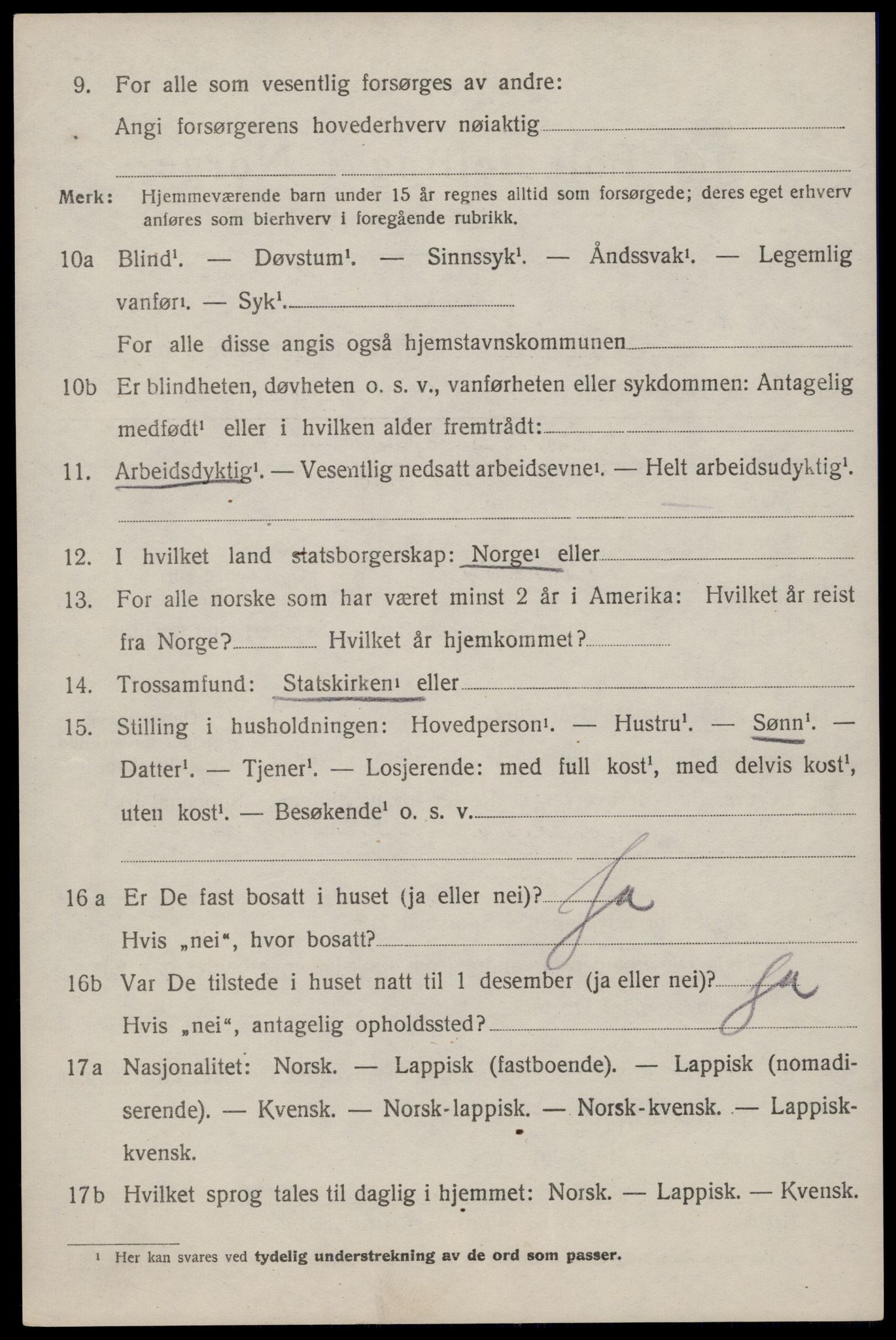 SAT, Folketelling 1920 for 1859 Flakstad herred, 1920, s. 1284