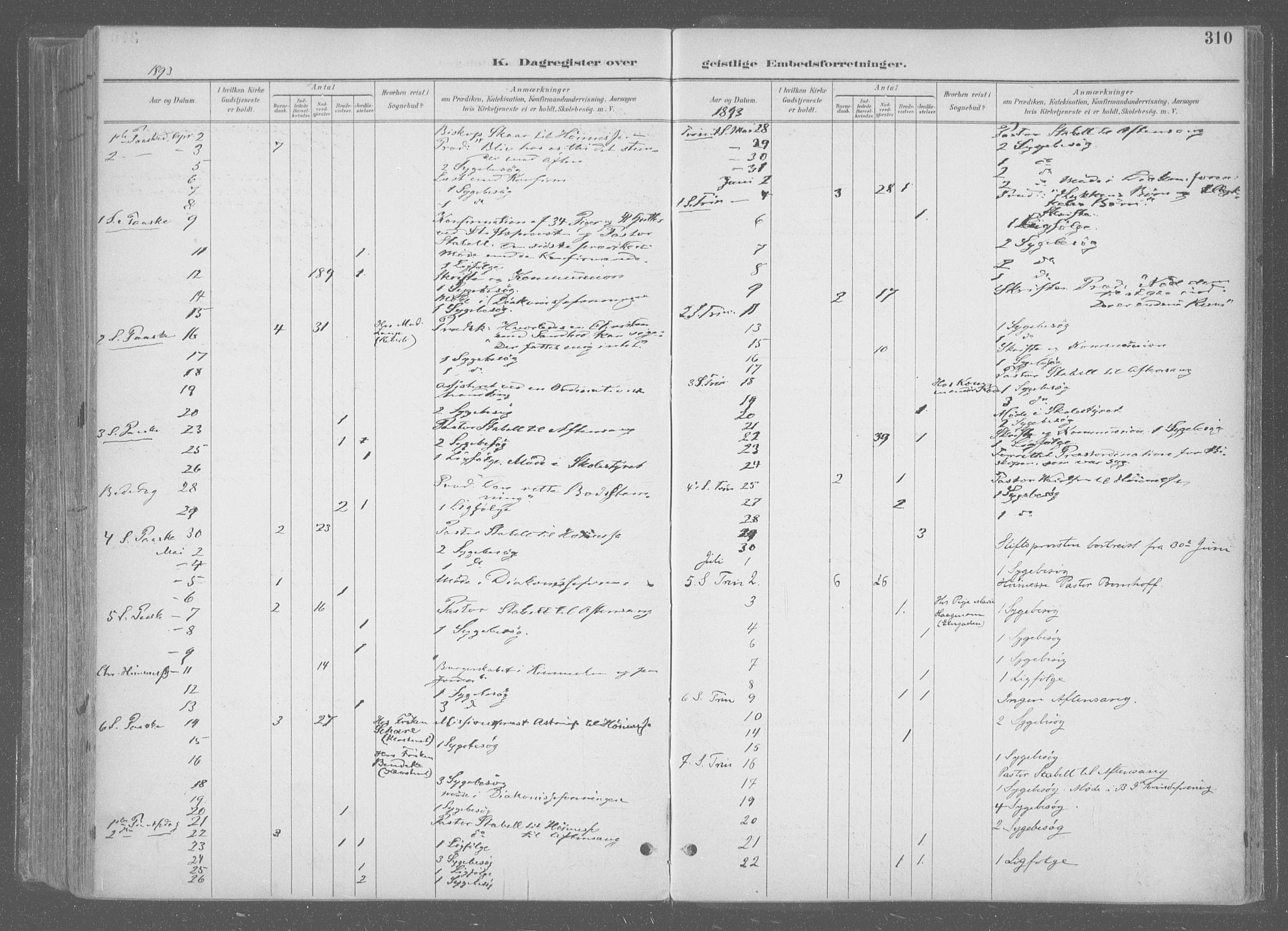 Ministerialprotokoller, klokkerbøker og fødselsregistre - Sør-Trøndelag, AV/SAT-A-1456/601/L0064: Ministerialbok nr. 601A31, 1891-1911, s. 310