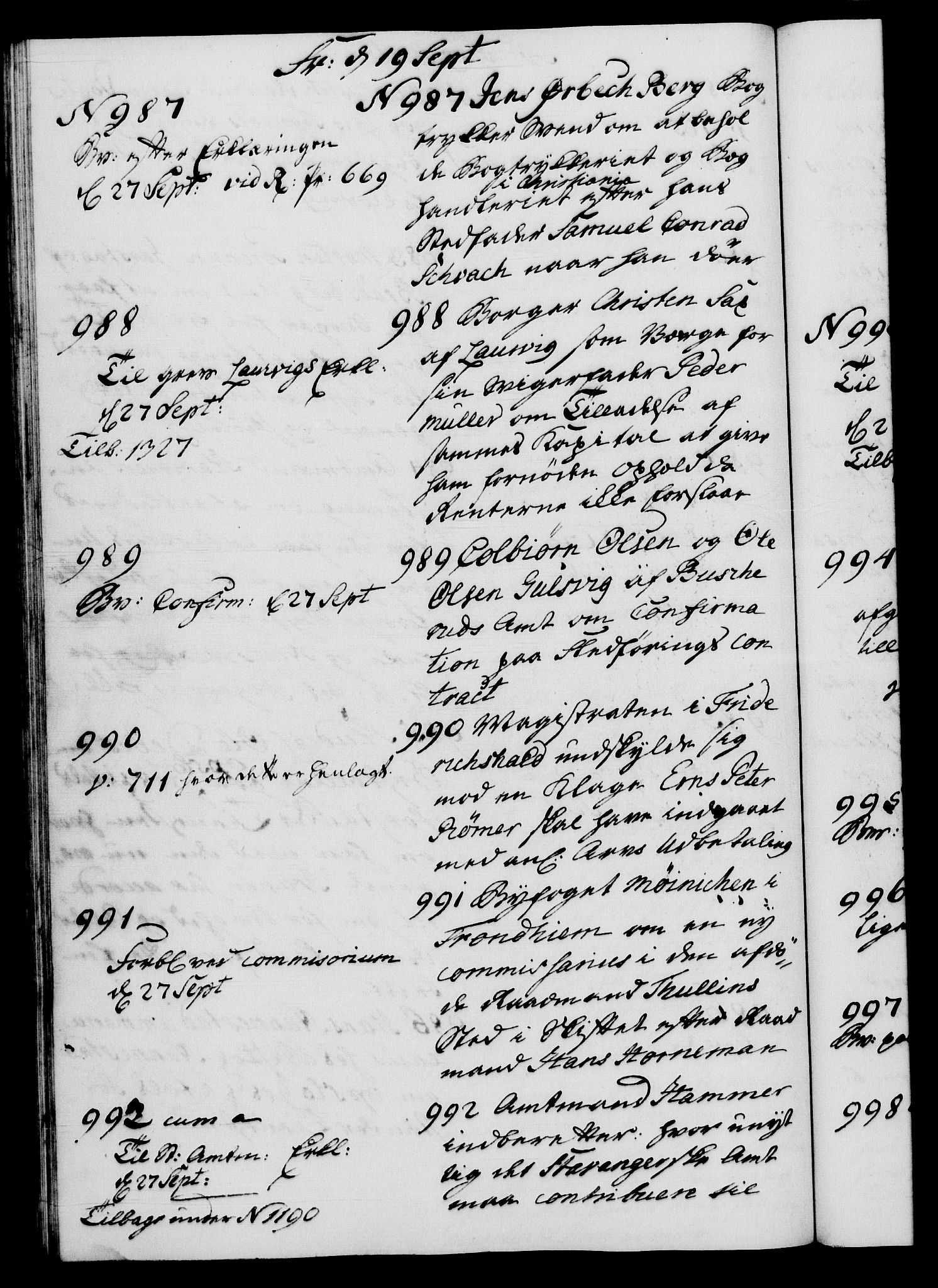 Danske Kanselli 1572-1799, RA/EA-3023/I/Ia/L0001: 3. departements journal, 1771