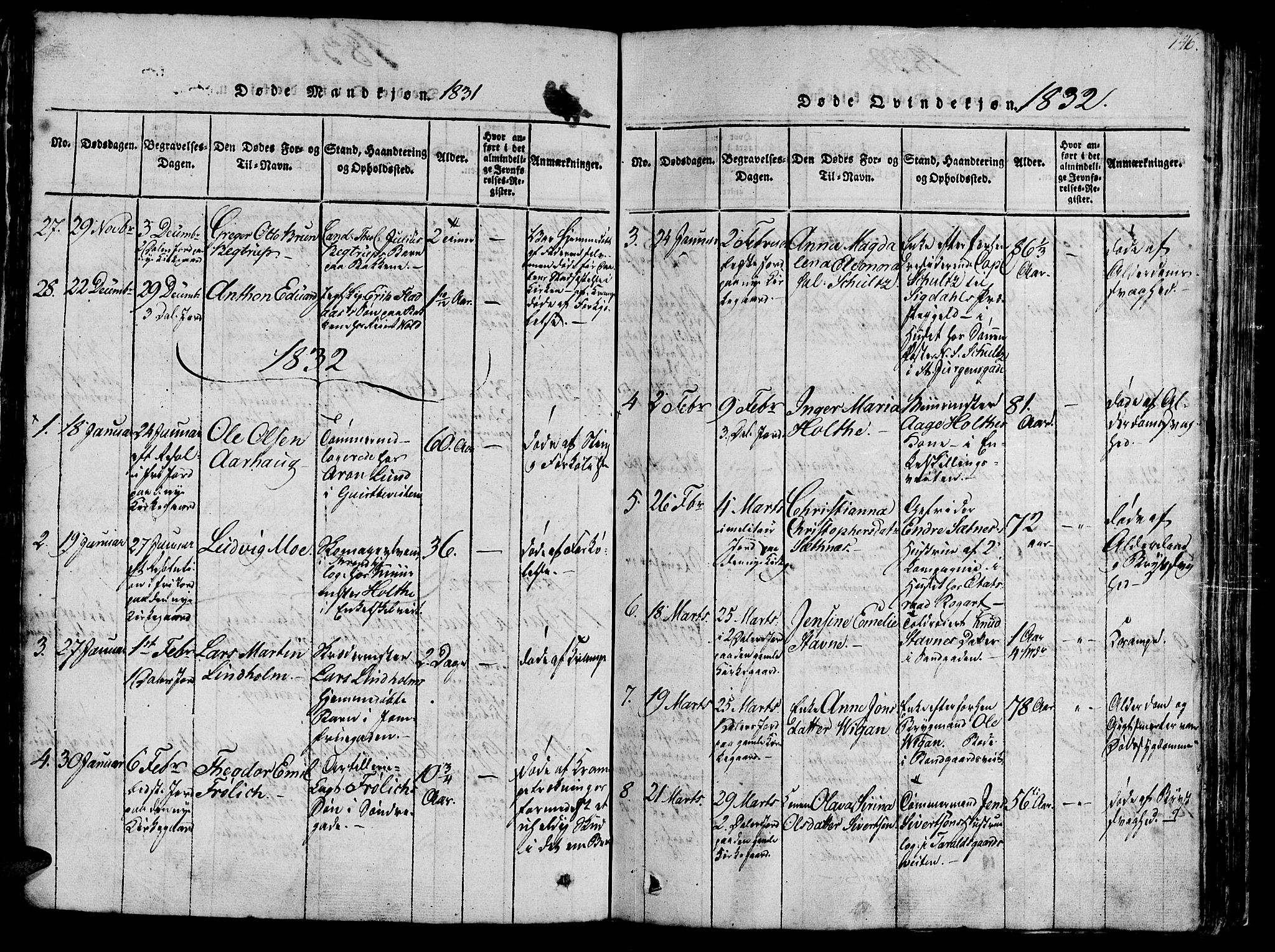 Ministerialprotokoller, klokkerbøker og fødselsregistre - Sør-Trøndelag, AV/SAT-A-1456/602/L0135: Klokkerbok nr. 602C03, 1815-1832, s. 146