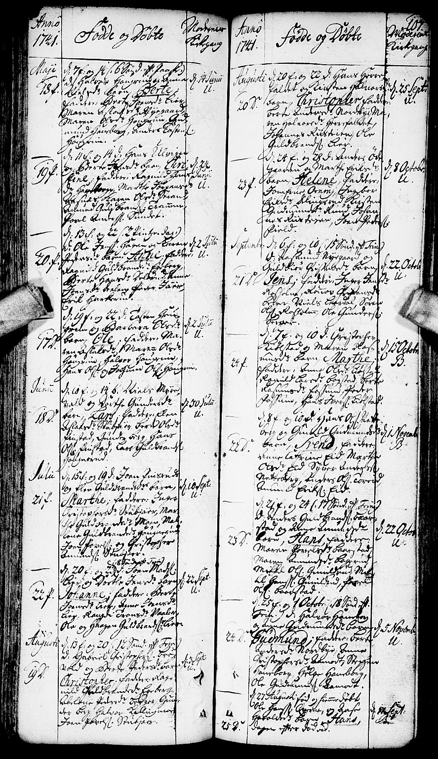 Aurskog prestekontor Kirkebøker, SAO/A-10304a/F/Fa/L0002: Ministerialbok nr. I 2, 1735-1766, s. 107