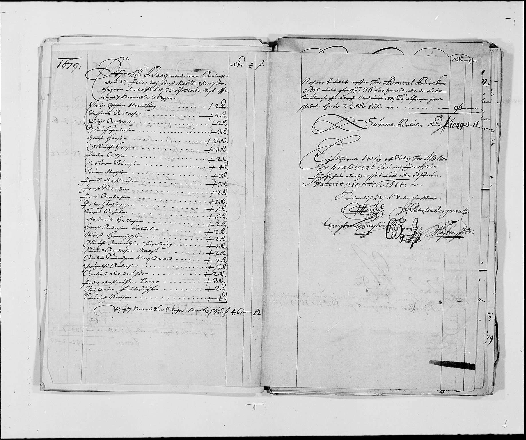 Rentekammeret inntil 1814, Reviderte regnskaper, Byregnskaper, AV/RA-EA-4066/R/Re/L0058: [E3] Kontribusjonsregnskap (med Bragernes og Strømsø), 1675-1679, s. 321