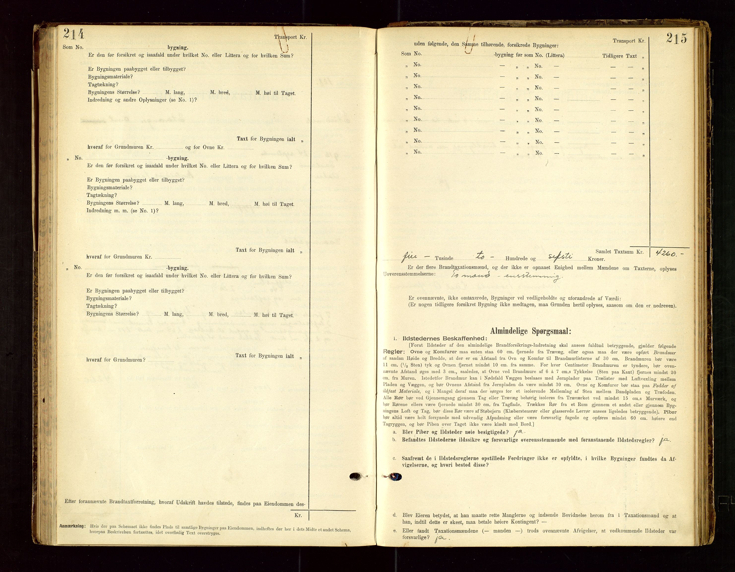 Skudenes lensmannskontor, AV/SAST-A-100444/Gob/L0001: "Brandtaxationsprotokoll", 1895-1924, s. 214-215