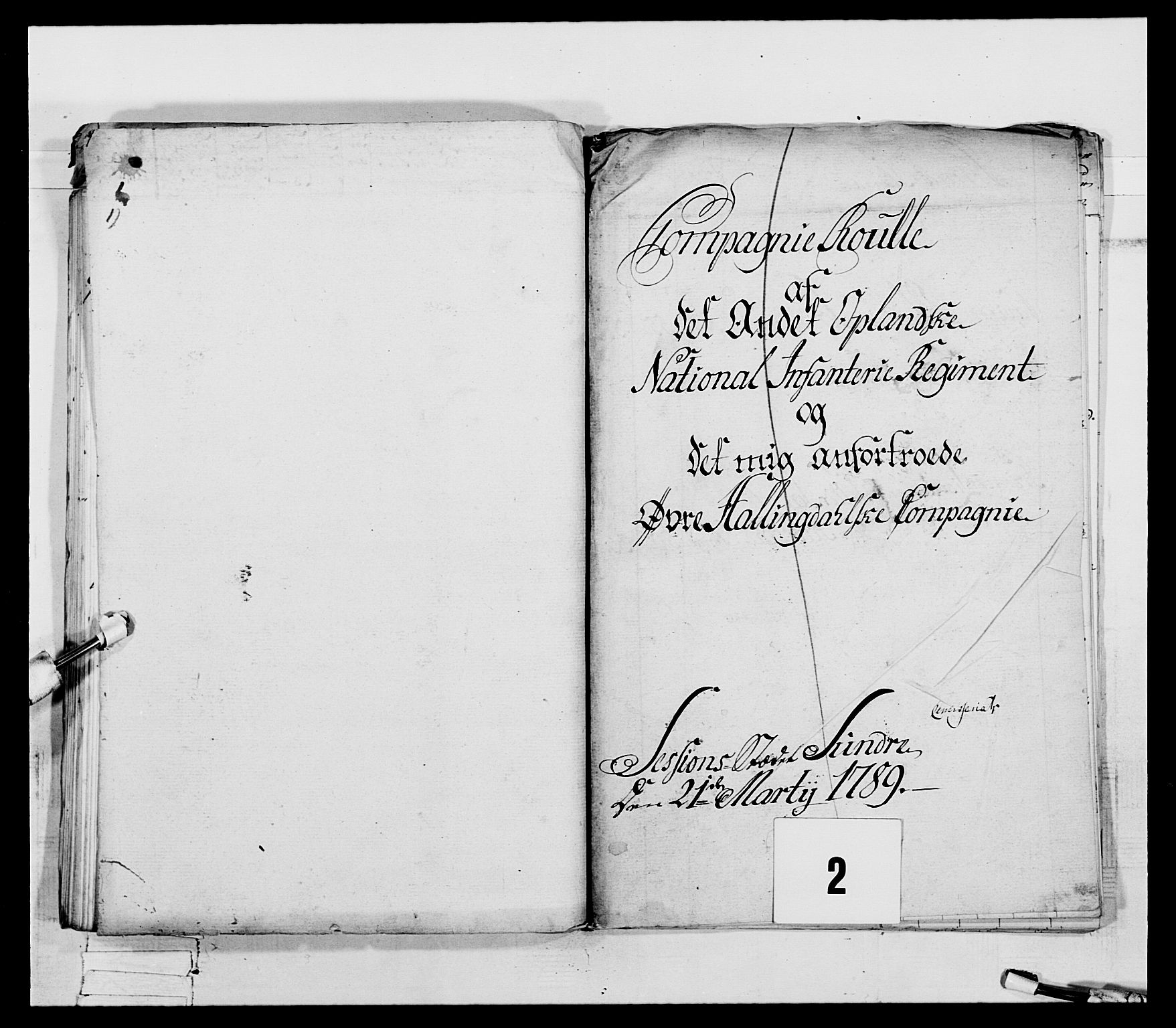 Generalitets- og kommissariatskollegiet, Det kongelige norske kommissariatskollegium, AV/RA-EA-5420/E/Eh/L0066: 2. Opplandske nasjonale infanteriregiment, 1789, s. 51
