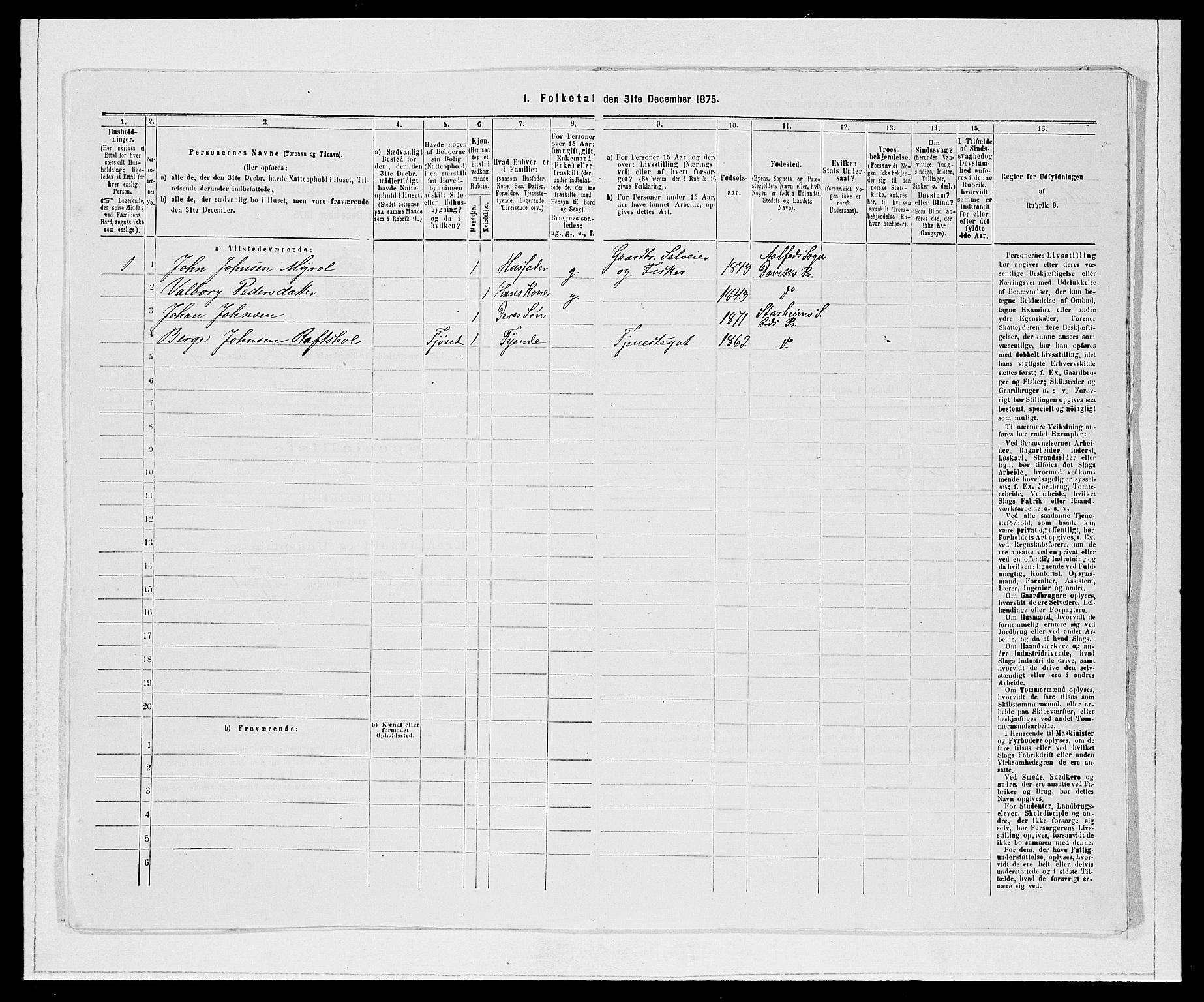 SAB, Folketelling 1875 for 1443P Eid prestegjeld, 1875, s. 978