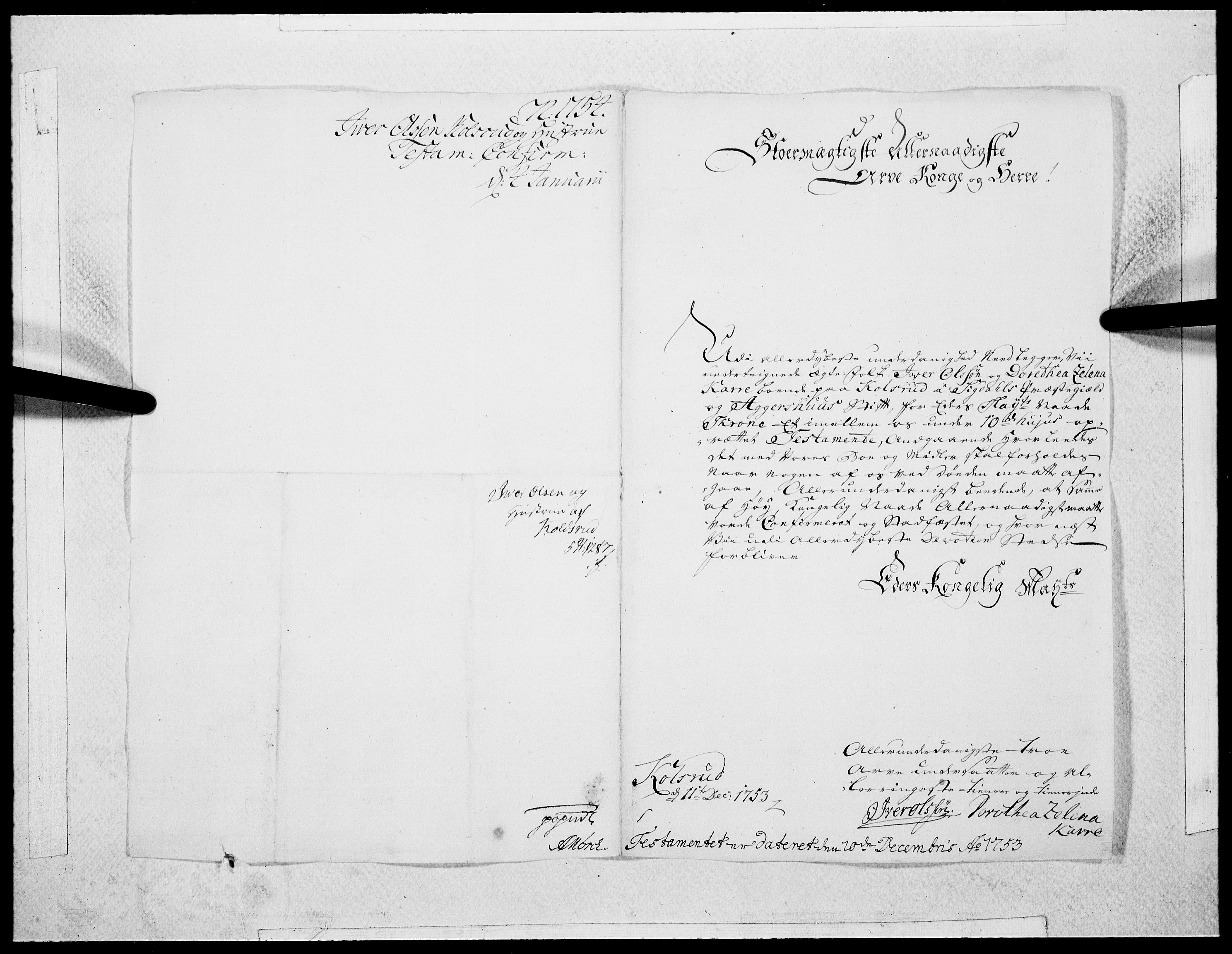 Danske Kanselli 1572-1799, AV/RA-EA-3023/F/Fc/Fcc/Fcca/L0166: Norske innlegg 1572-1799, 1754, s. 22