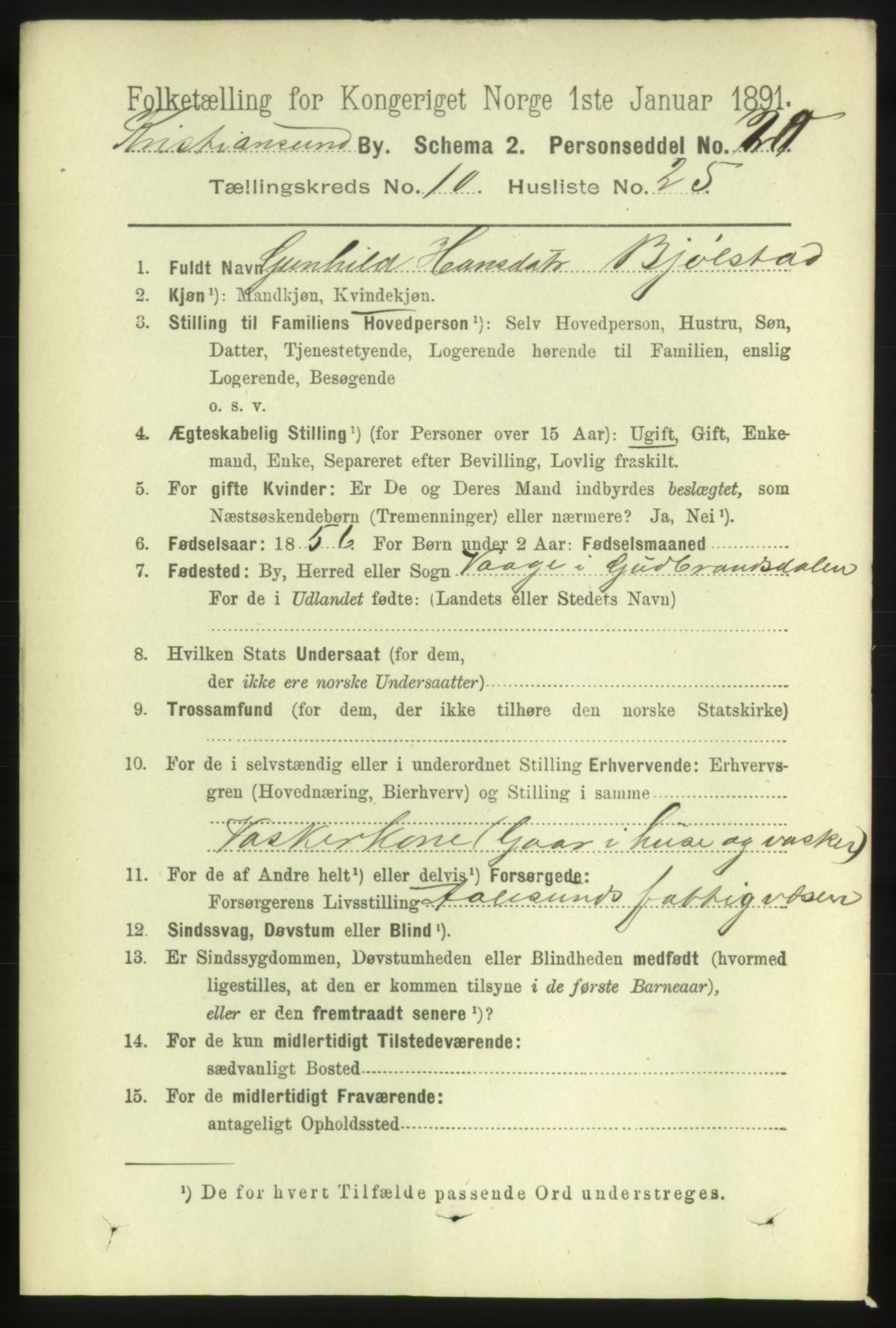 RA, Folketelling 1891 for 1503 Kristiansund kjøpstad, 1891, s. 8636