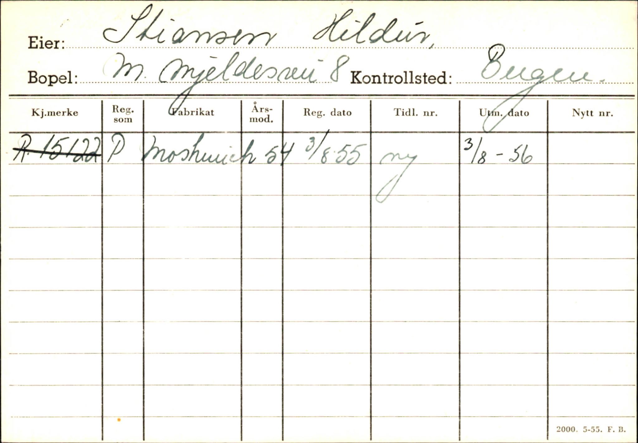 Statens vegvesen, Hordaland vegkontor, SAB/A-5201/2/Ha/L0052: R-eierkort S, 1920-1971, s. 4