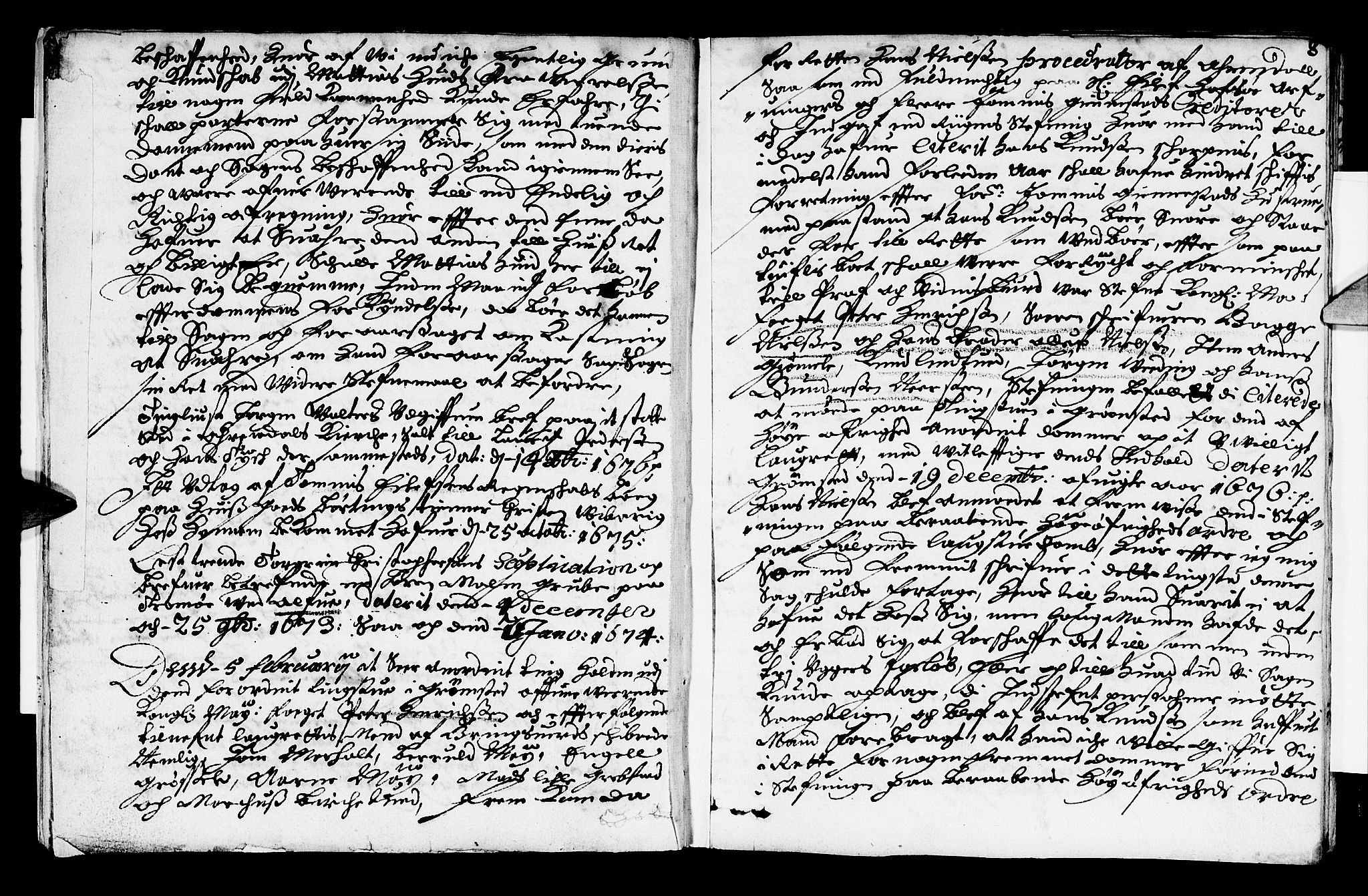 Nedenes sorenskriveri før 1824, SAK/1221-0007/F/Fa/L0001: Tingbok Strengereid tinglag,  med register nr. 1a, 1677, s. 7b-8a