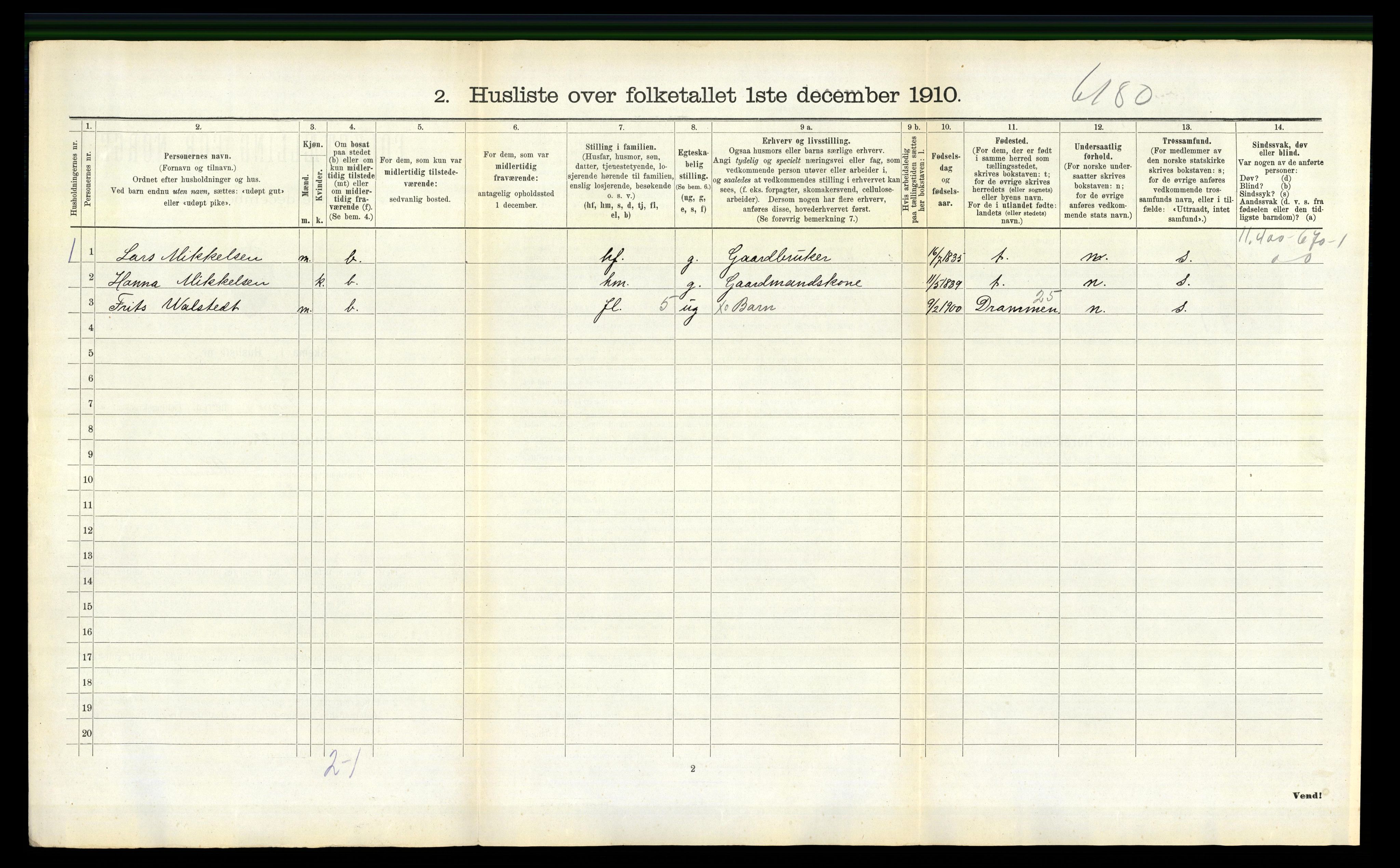 RA, Folketelling 1910 for 0921 Tromøy herred, 1910, s. 149