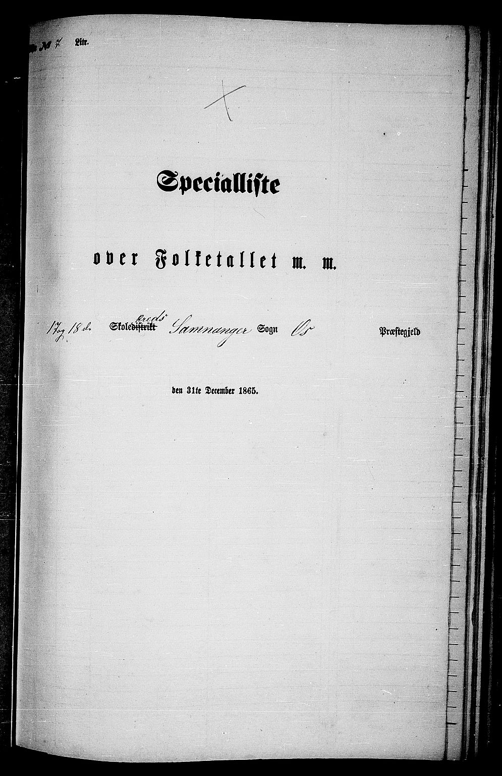 RA, Folketelling 1865 for 1243P Os prestegjeld, 1865, s. 111