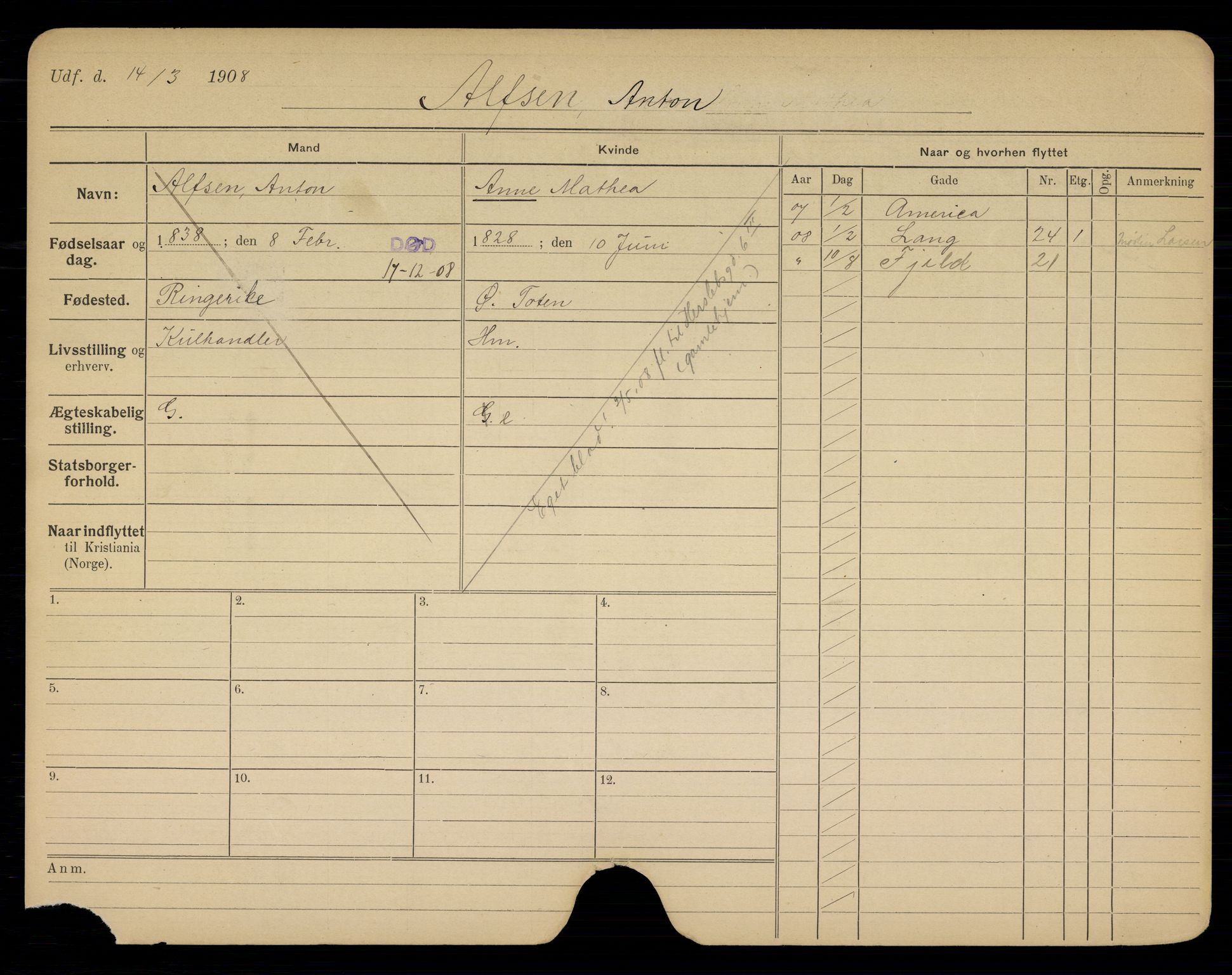 Oslo folkeregister, Registerkort, AV/SAO-A-11715/G/Gb/L0005: Menn, 1908