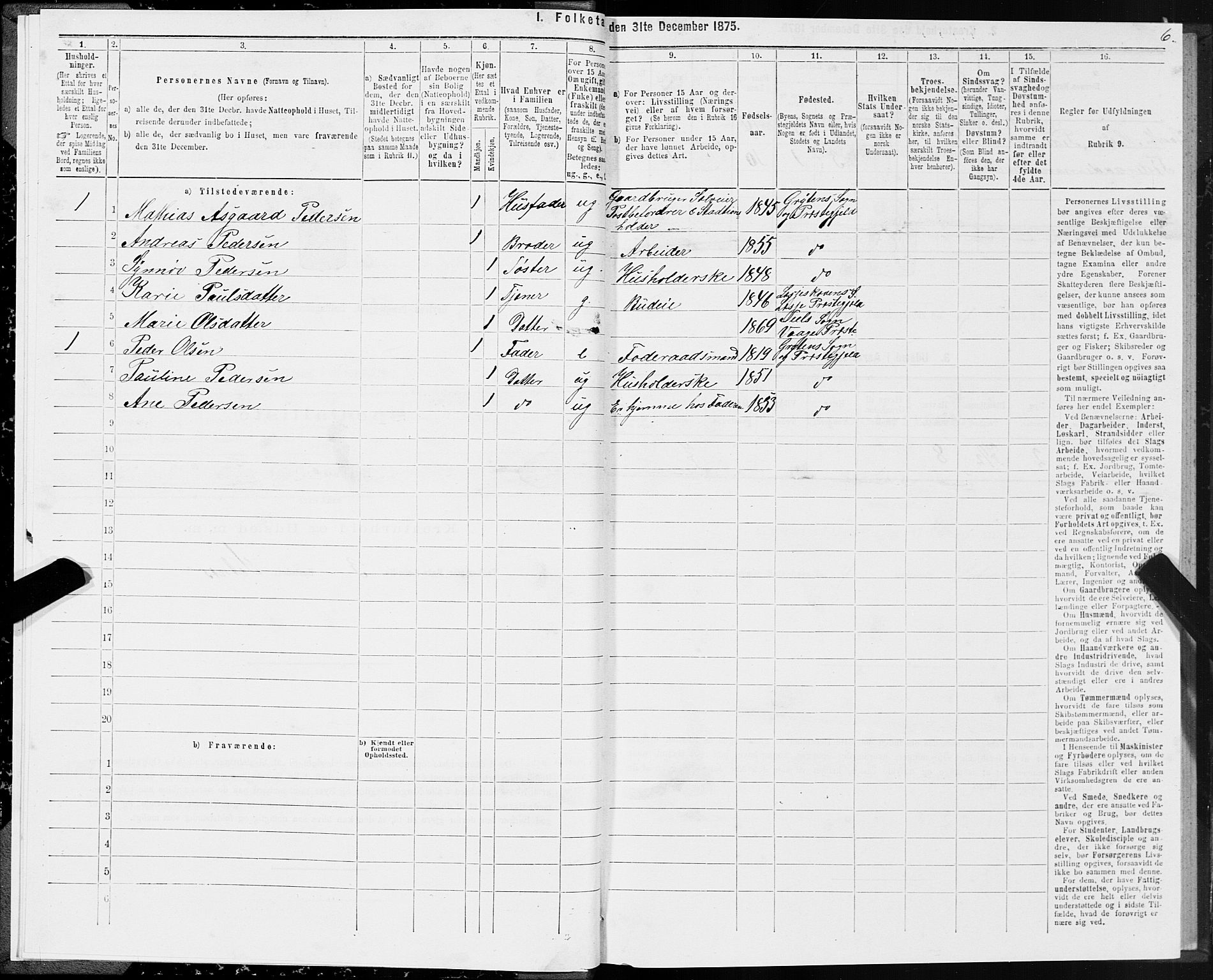 SAT, Folketelling 1875 for 1539P Grytten prestegjeld, 1875, s. 2006