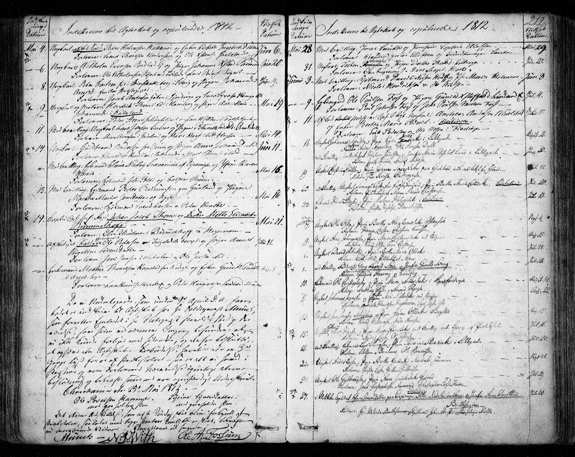 Aker prestekontor kirkebøker, SAO/A-10861/F/L0011: Ministerialbok nr. 11, 1810-1819, s. 212