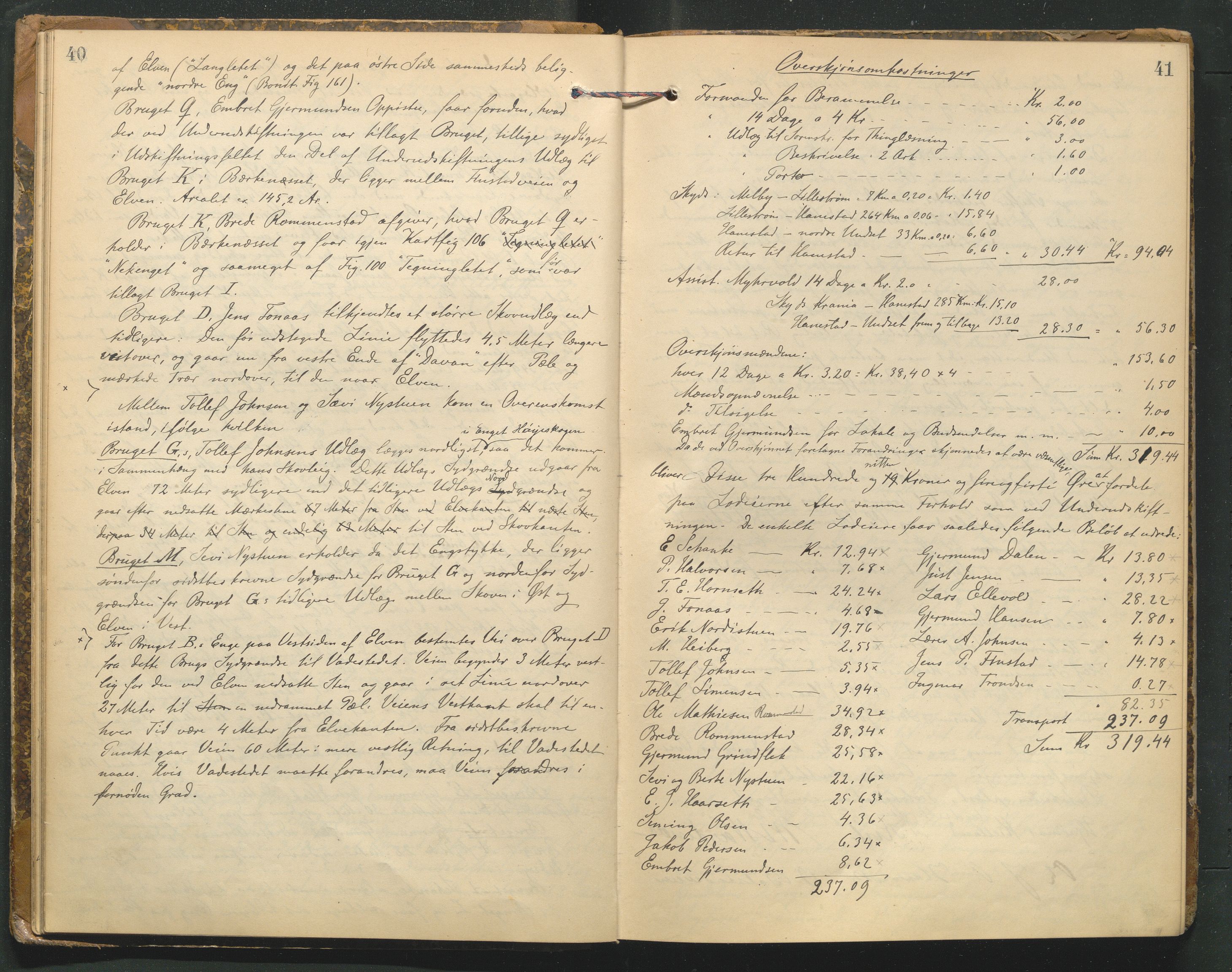 Hedmark og Østerdal jordskifterett, AV/SAH-JORDSKIFTEH-002/G/Ga/L0003/0001: Rettsbøker / Rettsbok - K, 1901-1913, s. 40-41