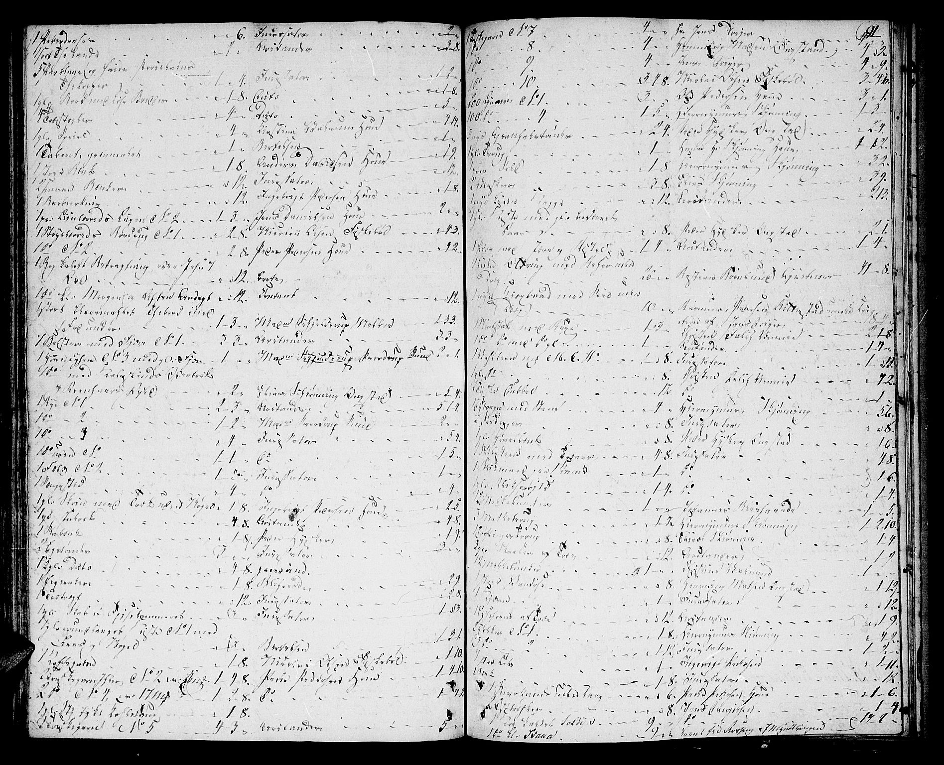 Vesterålen sorenskriveri, AV/SAT-A-4180/1/3/3A/L0004/0001: -- / Skifteprotokoll, 1781-1809, s. 90b-91a