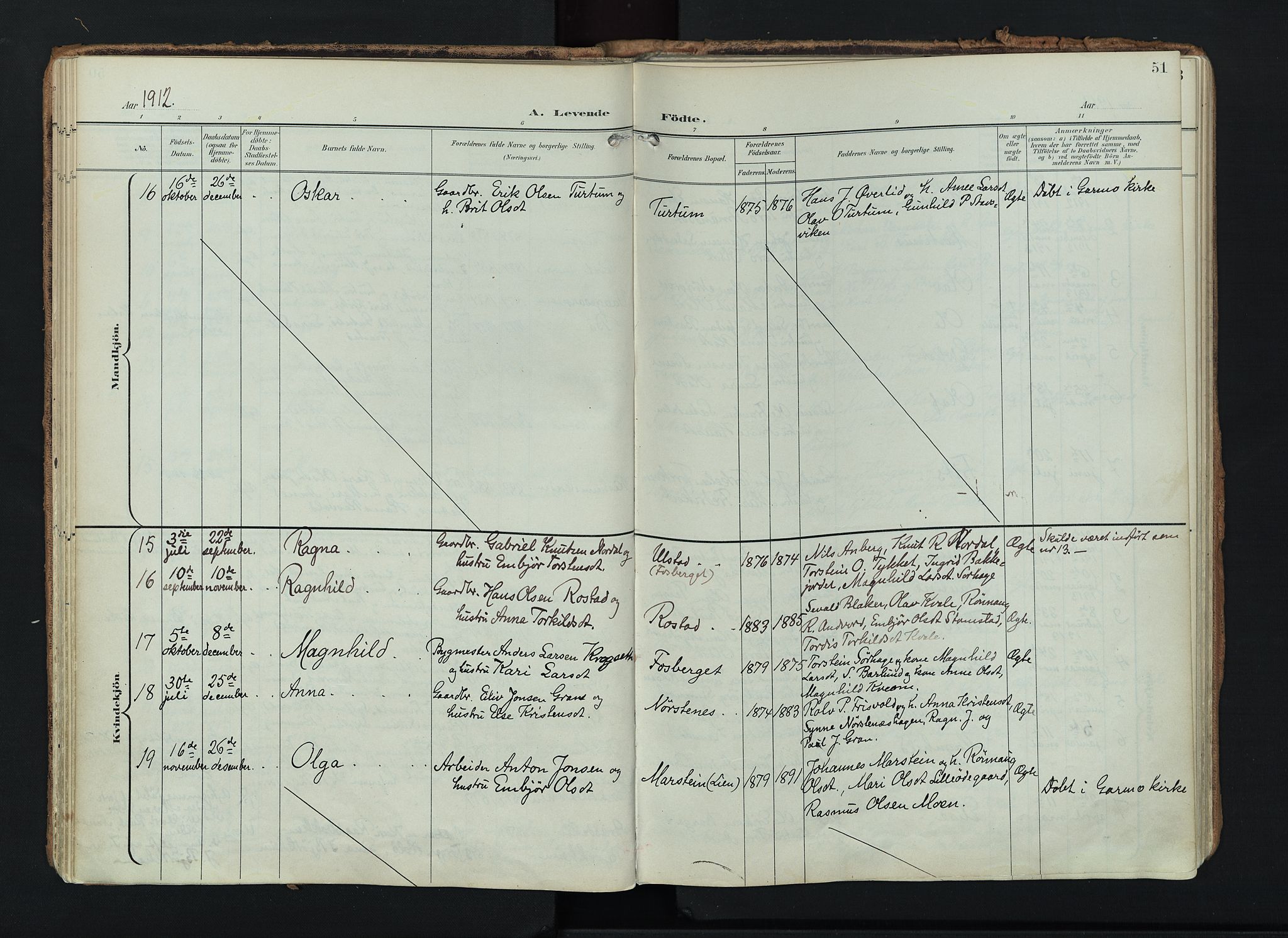 Lom prestekontor, SAH/PREST-070/K/L0010: Ministerialbok nr. 10, 1899-1926, s. 51