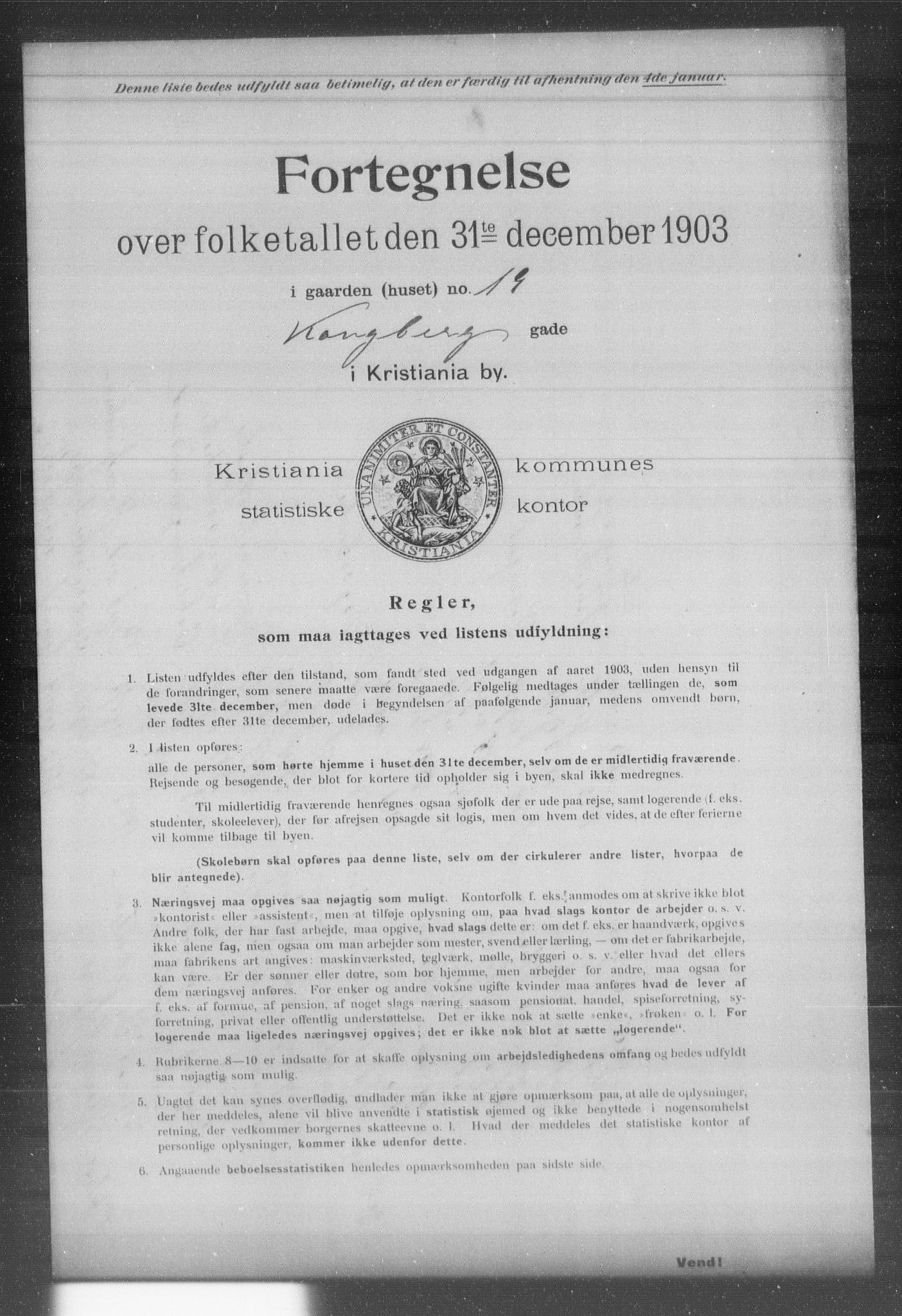 OBA, Kommunal folketelling 31.12.1903 for Kristiania kjøpstad, 1903, s. 10363