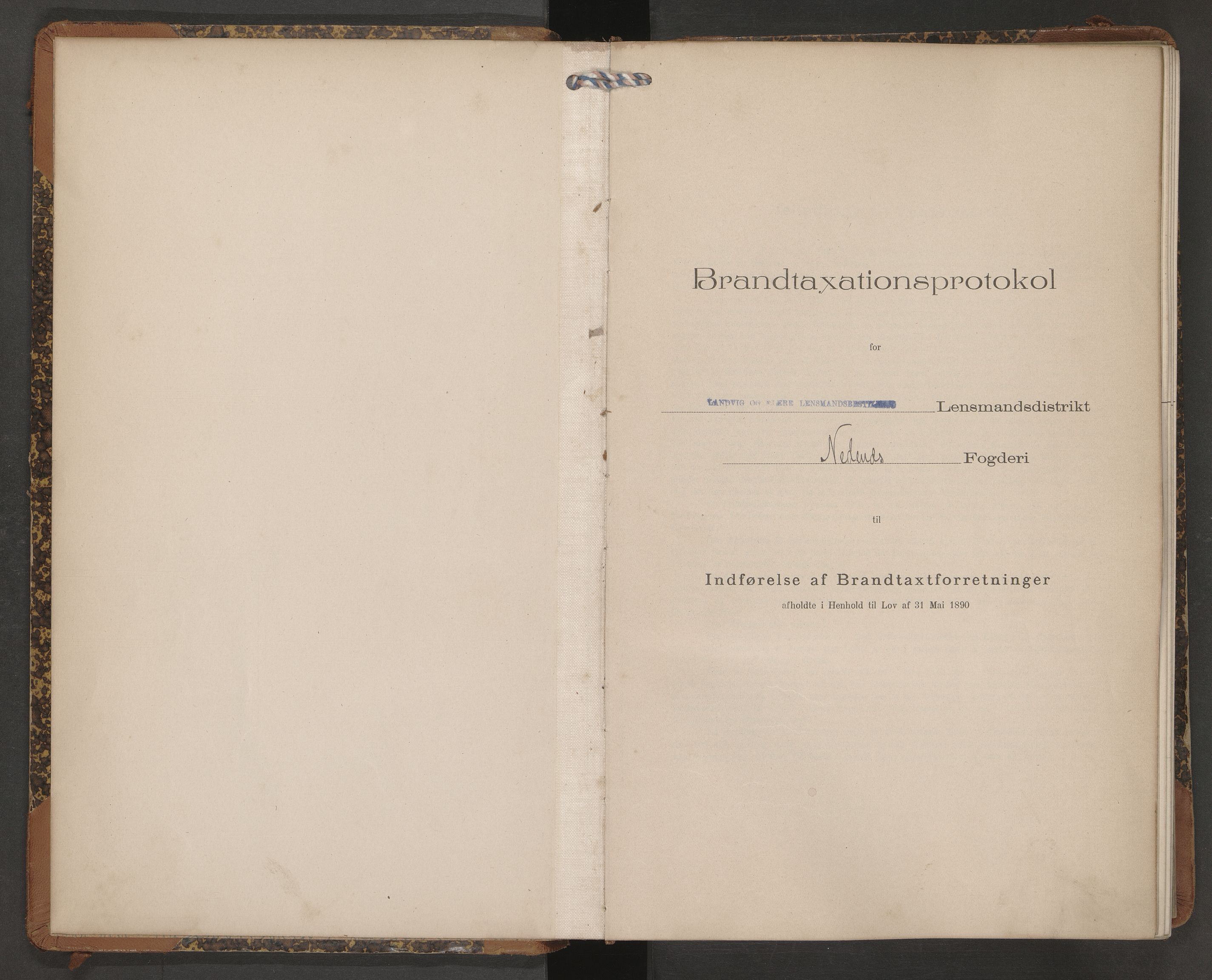 Norges Brannkasse Landvik og Fjære, AV/SAK-2241-0032/F/Fa/L0015: Branntakstprotokoll nr. 15, 1911-1914