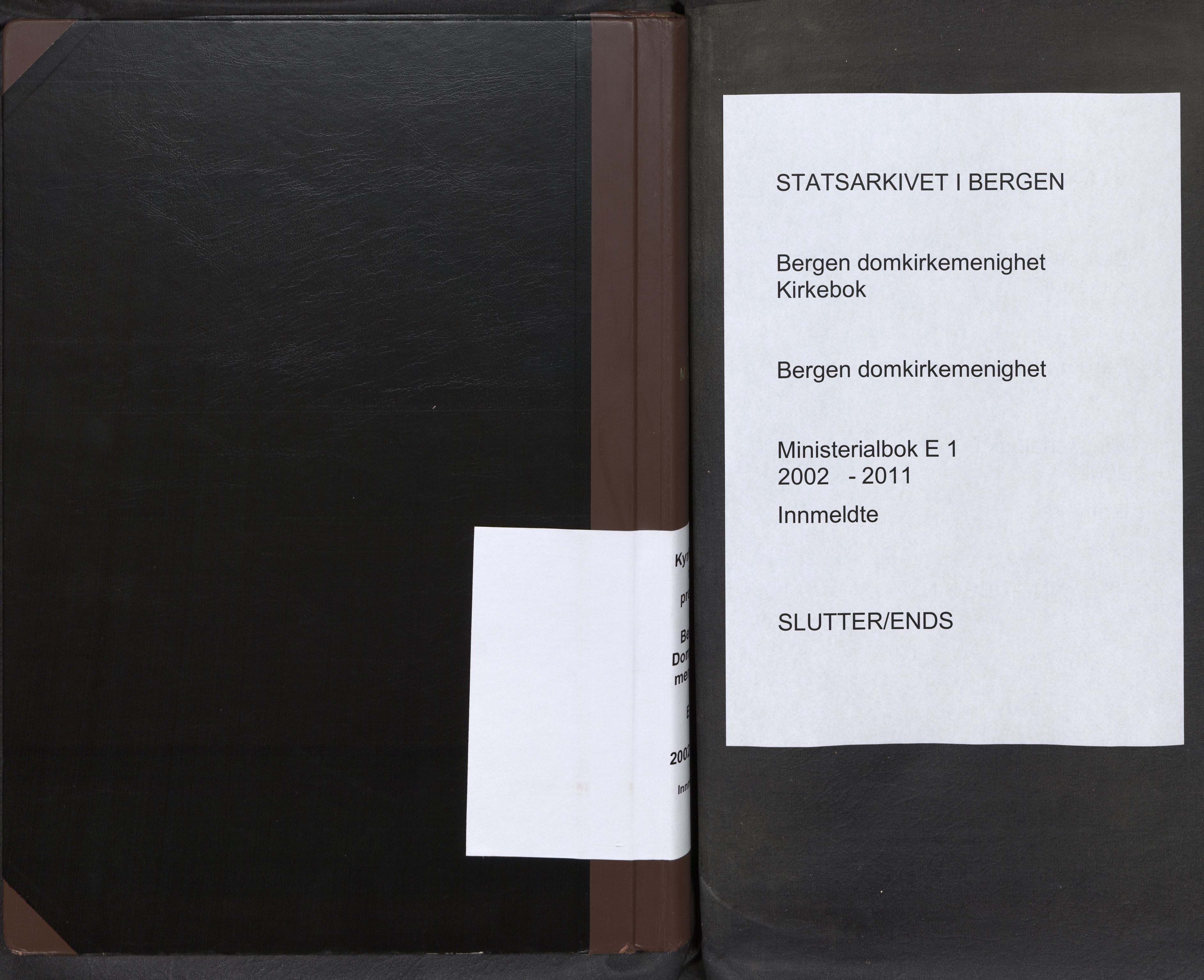 Domkirken sokneprestembete, SAB/A-74801/H/Haa: Ministerialbok nr. E 1, 2002-2011
