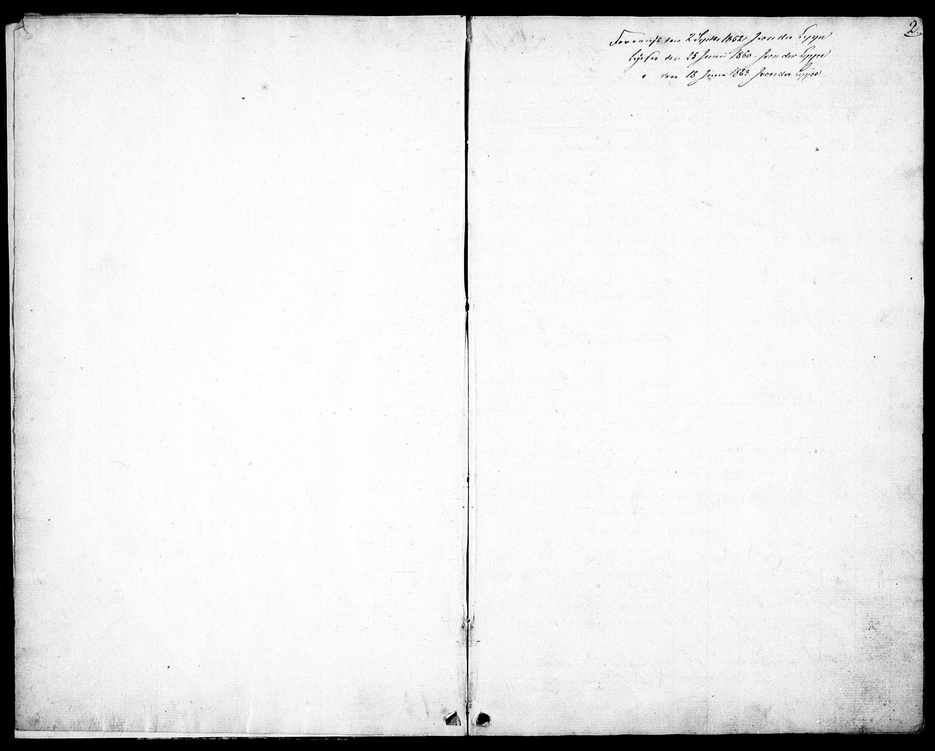 Gjerstad sokneprestkontor, SAK/1111-0014/F/Fb/Fbb/L0002: Klokkerbok nr. B 2, 1831-1862, s. 2