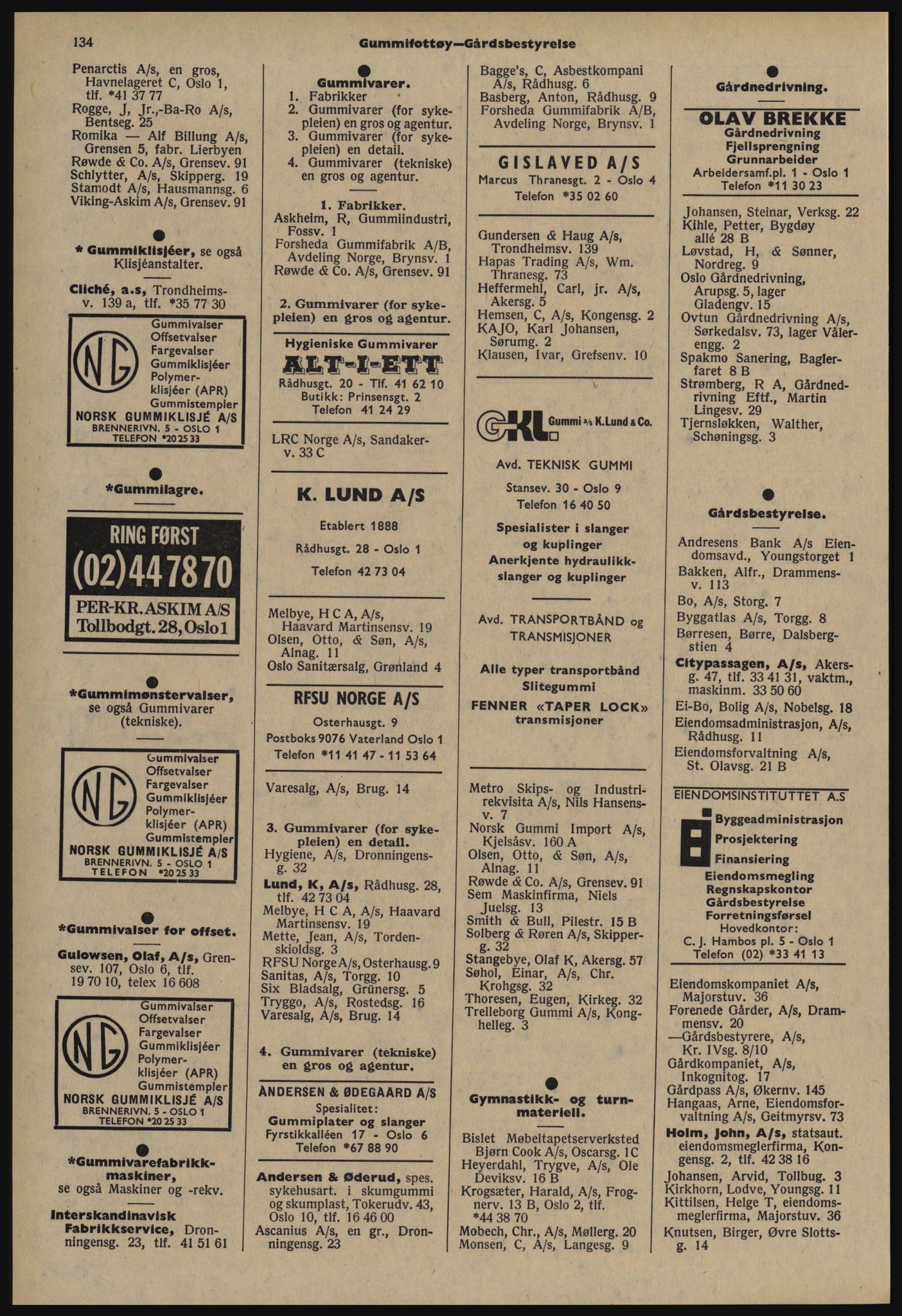 Kristiania/Oslo adressebok, PUBL/-, 1978-1979, s. 134