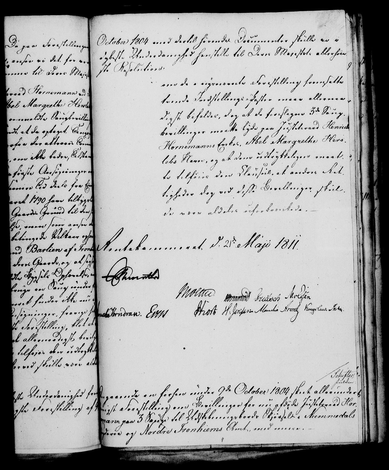 Rentekammeret, Kammerkanselliet, AV/RA-EA-3111/G/Gf/Gfa/L0093: Norsk relasjons- og resolusjonsprotokoll (merket RK 52.93), 1811, s. 254