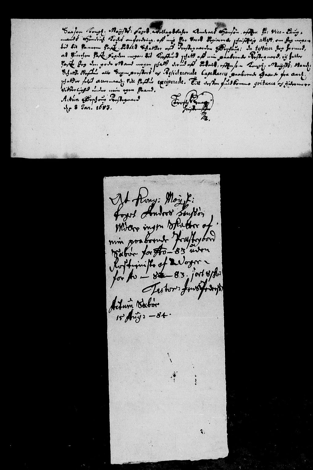 Rentekammeret inntil 1814, Reviderte regnskaper, Stiftamtstueregnskaper, Bergen stiftamt, RA/EA-6043/R/Rc/L0069: Bergen stiftamt, 1683