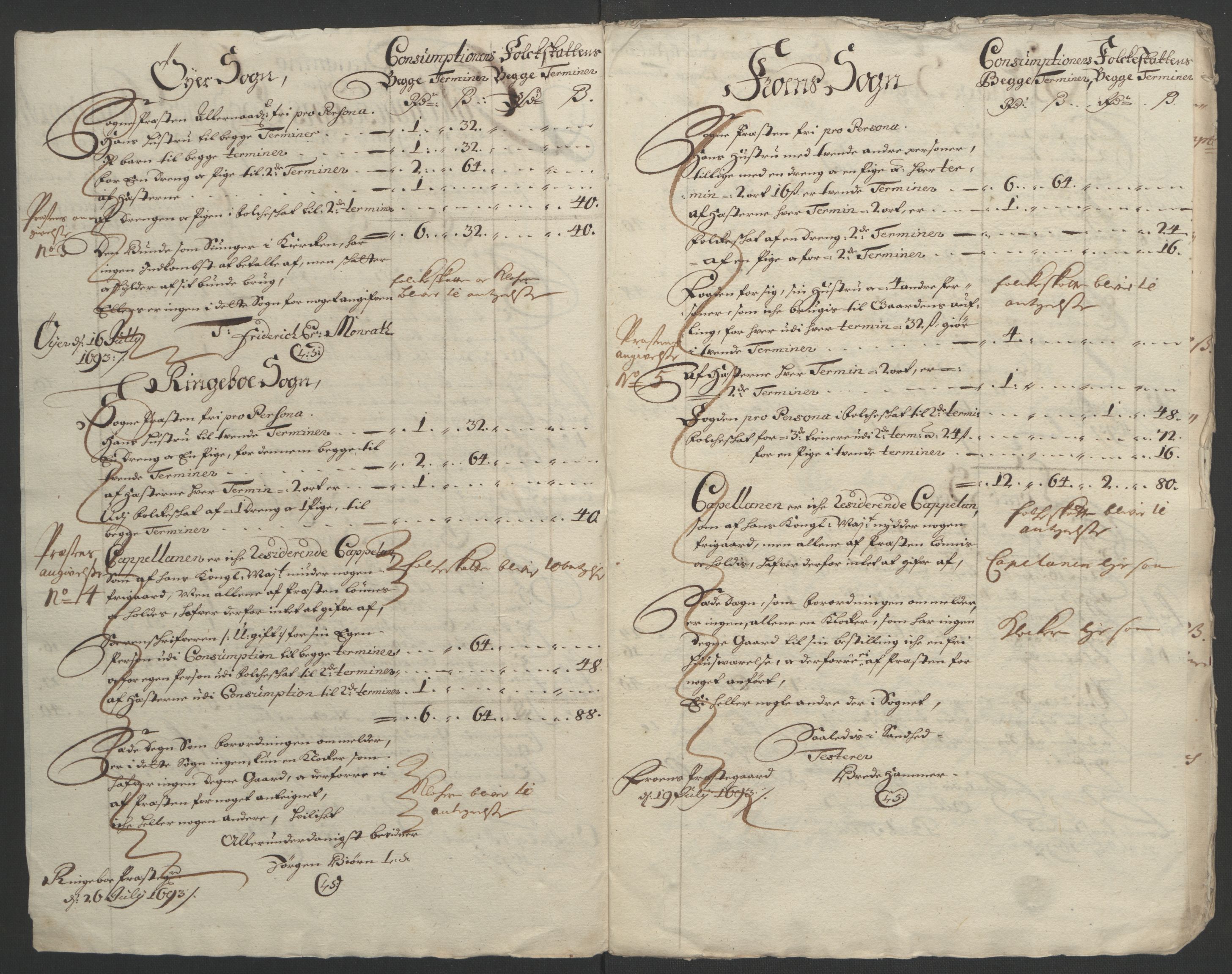 Rentekammeret inntil 1814, Reviderte regnskaper, Fogderegnskap, RA/EA-4092/R17/L1167: Fogderegnskap Gudbrandsdal, 1693, s. 321