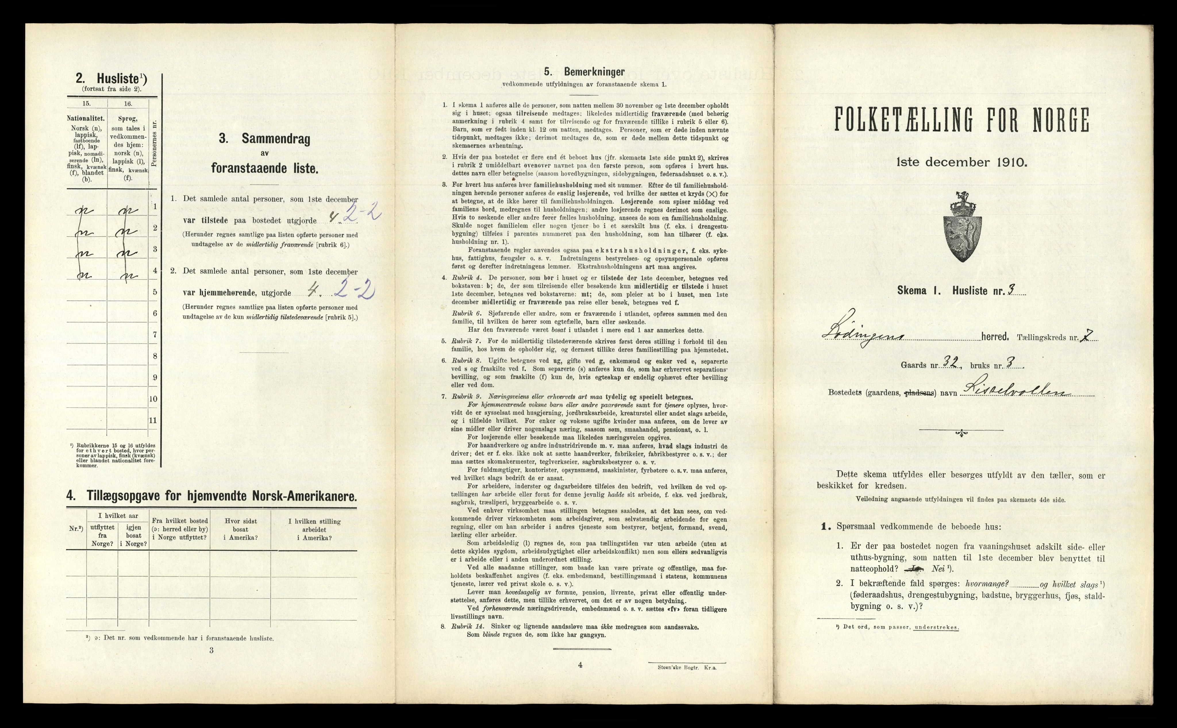 RA, Folketelling 1910 for 1851 Lødingen herred, 1910, s. 621