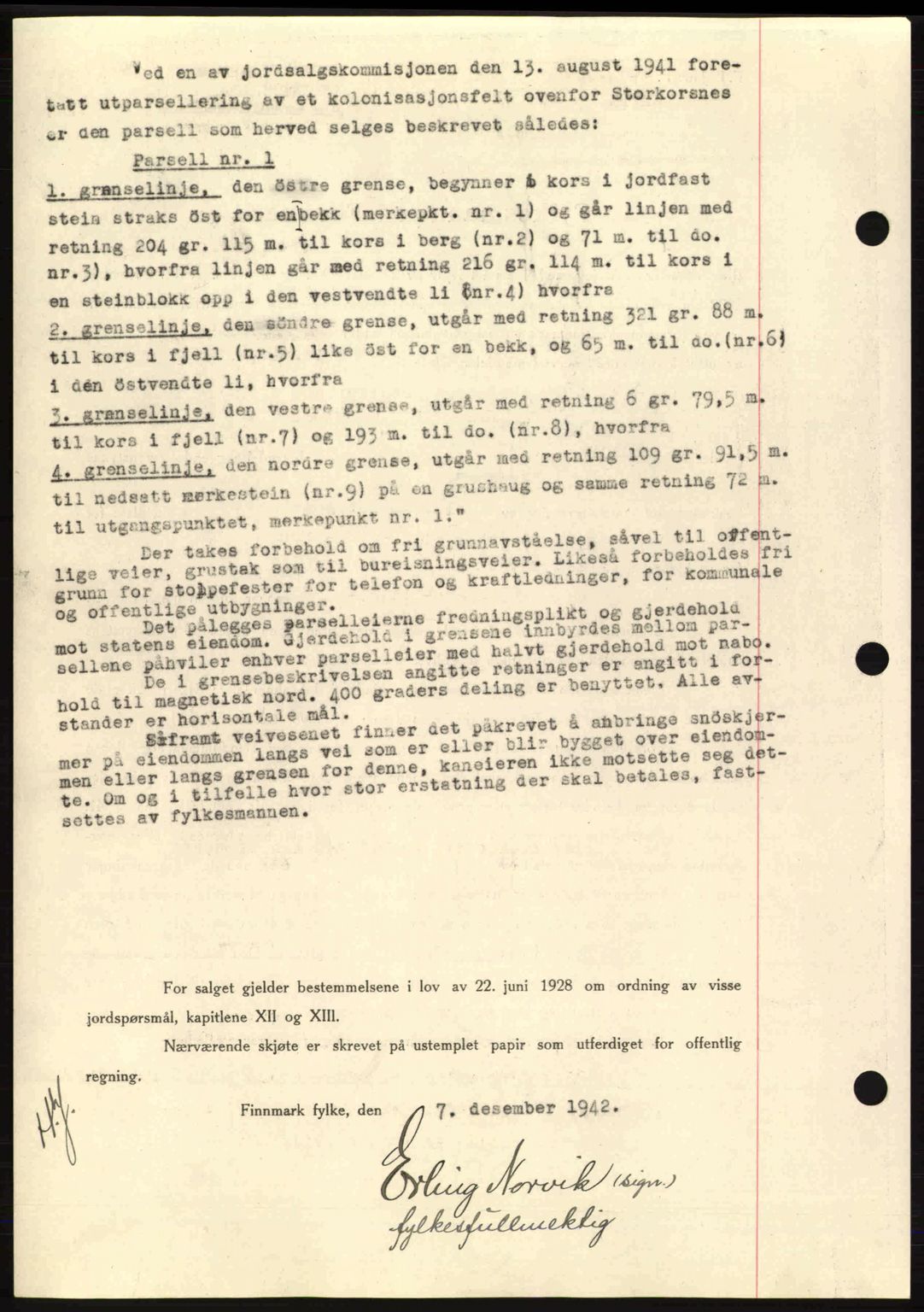Alta fogderi/sorenskriveri, SATØ/SATØ-5/1/K/Kd/L0033pantebok: Pantebok nr. 33, 1940-1943, Dagboknr: 57/1943