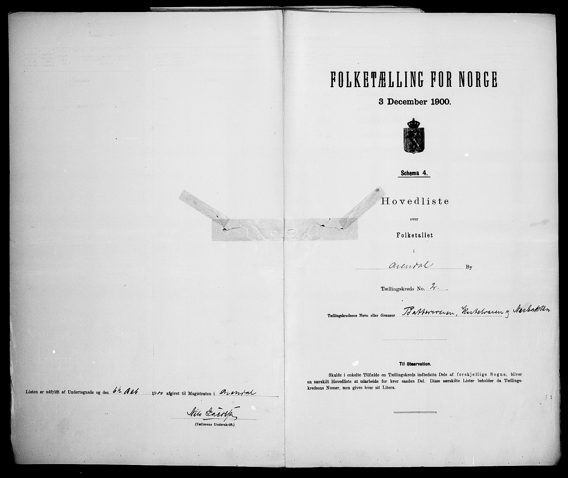 SAK, Folketelling 1900 for 0903 Arendal kjøpstad, 1900, s. 29