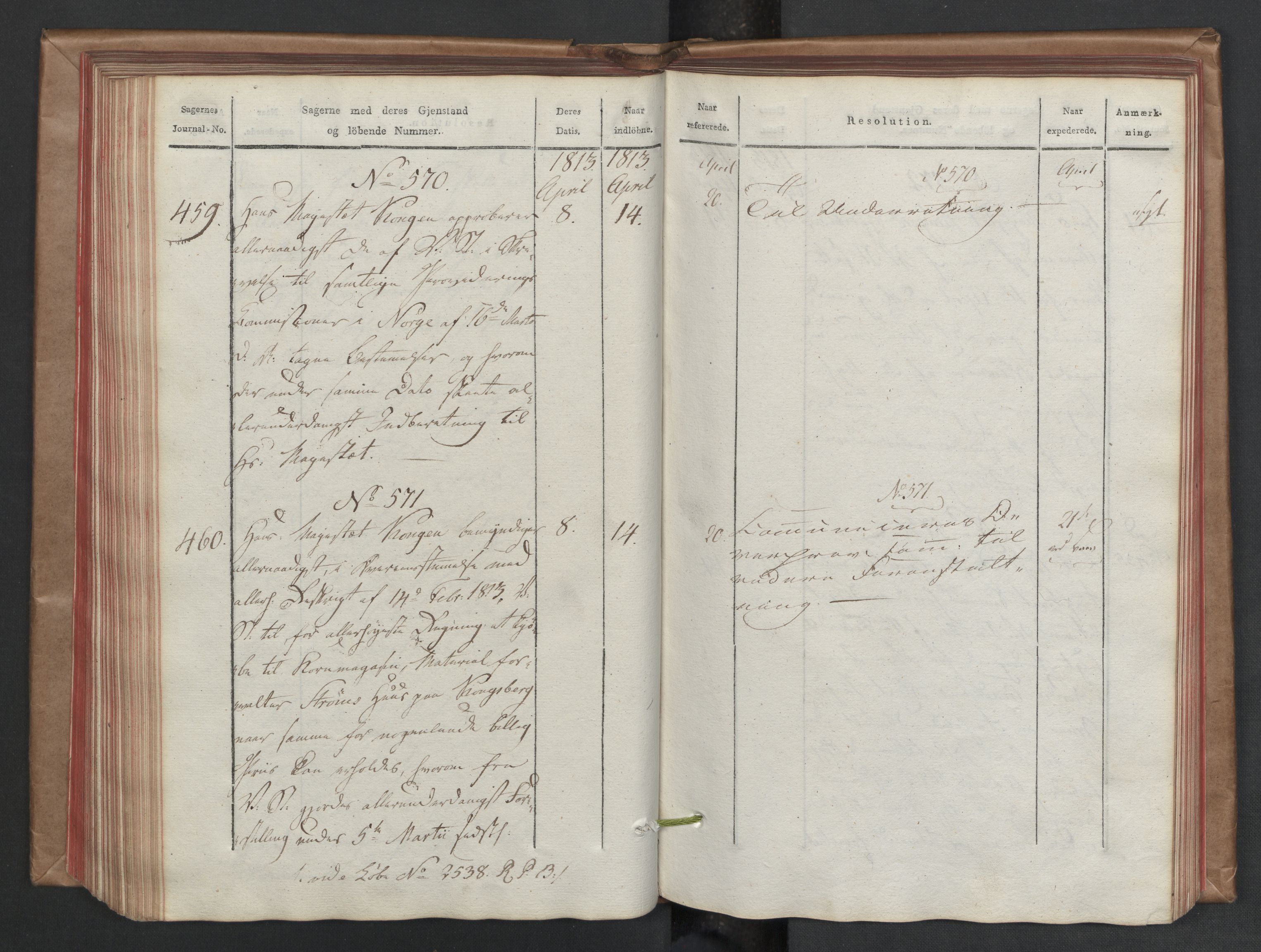 Stattholderembetet 1810-1814, 2. kontor (Kontor B), AV/RA-EA-5432/Aa/L0002: Kollegial referatprotokoll,  j.nr. 284-511,  l.nr. 328-639, 1812-1813, s. 170
